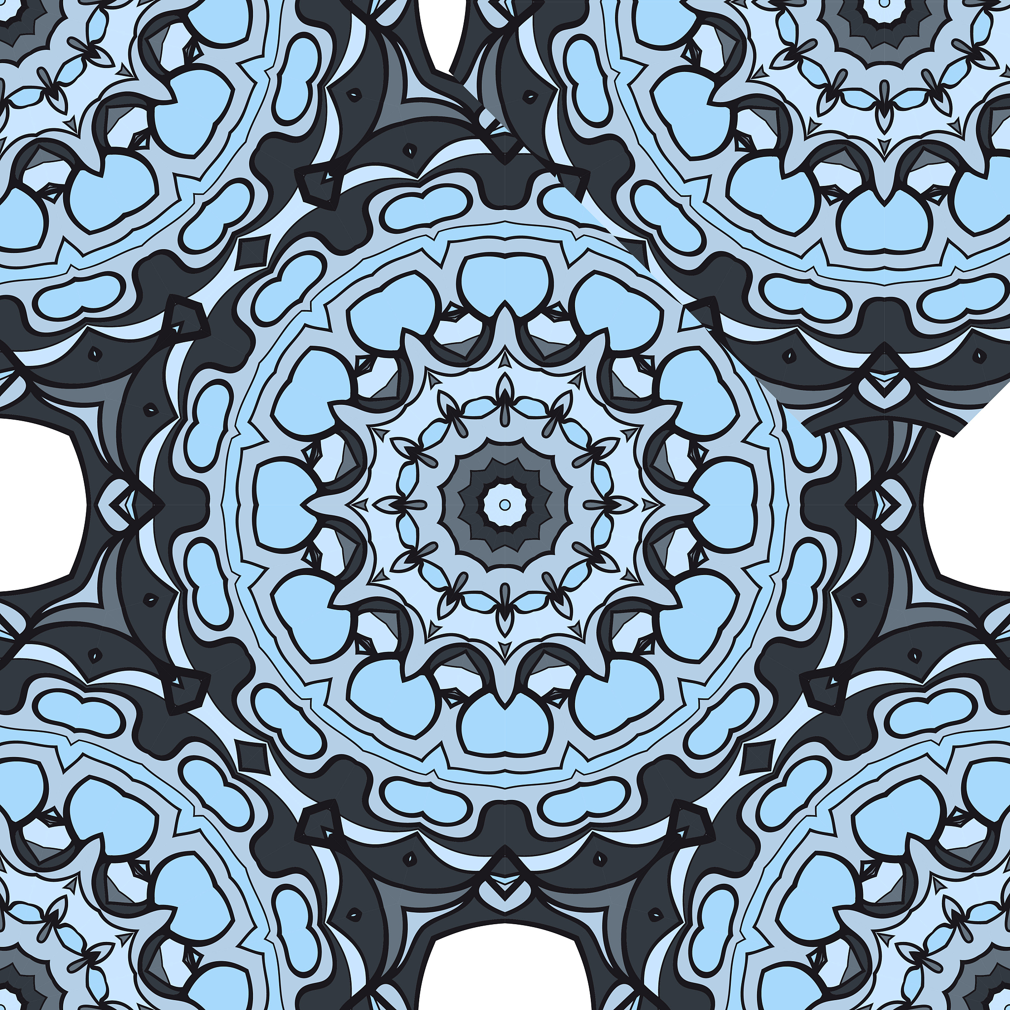 mandala ornament. seamless pattern. abstract geometric backgroun