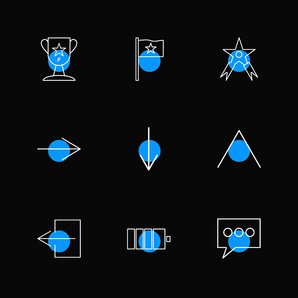 star , badge , messge , arrows , directions , avatar , download 