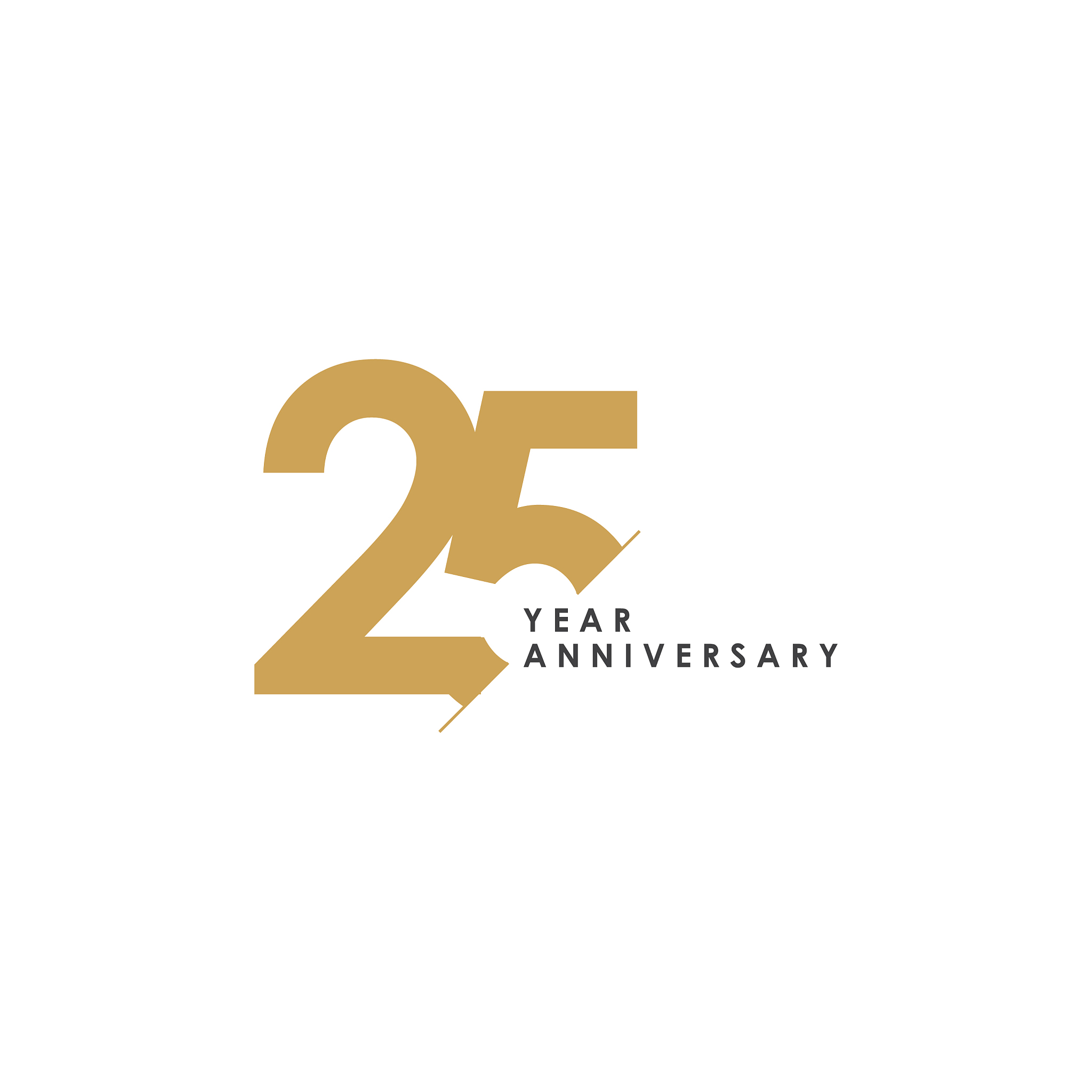 25 year anniversary template design