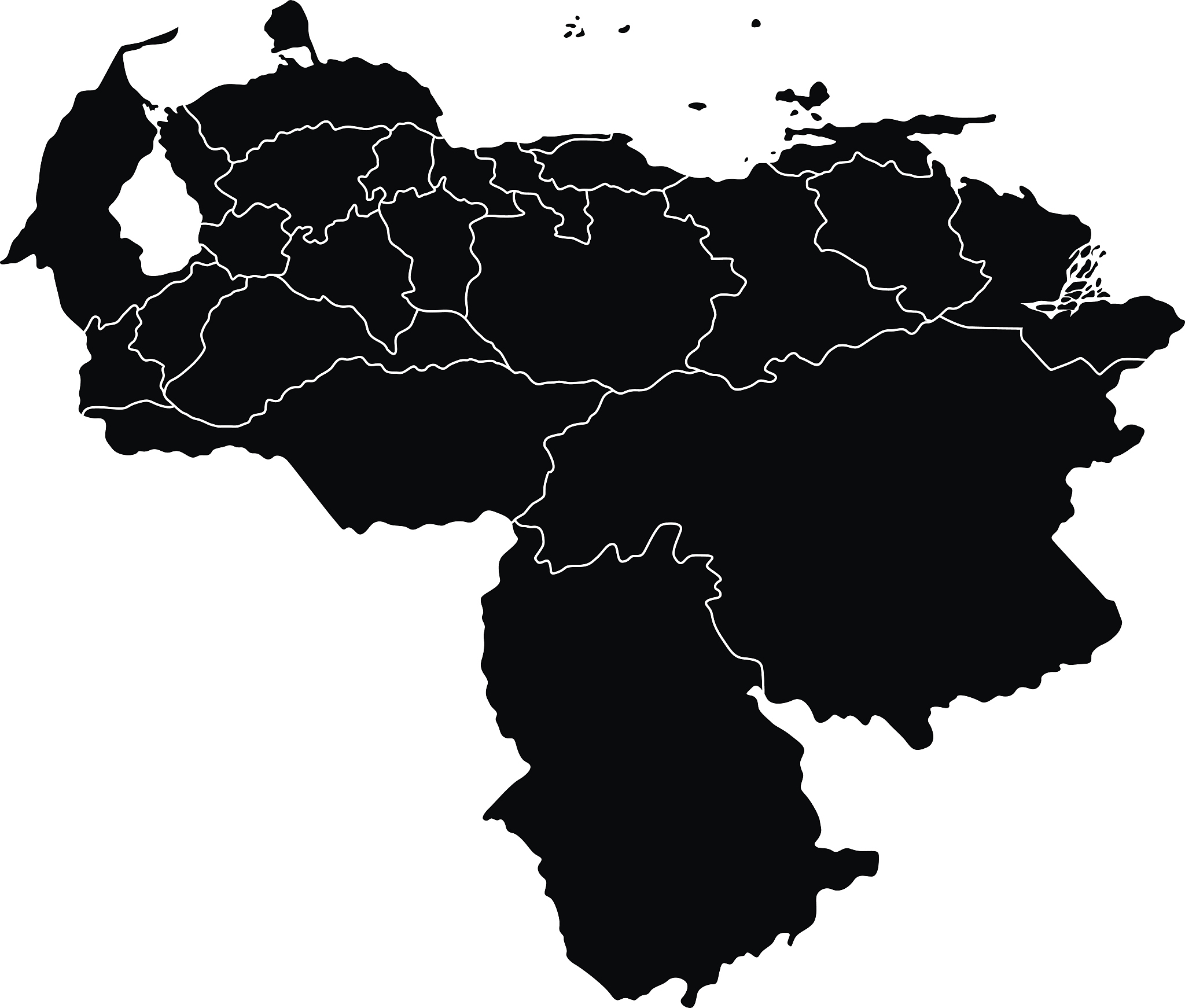 map of venezuela