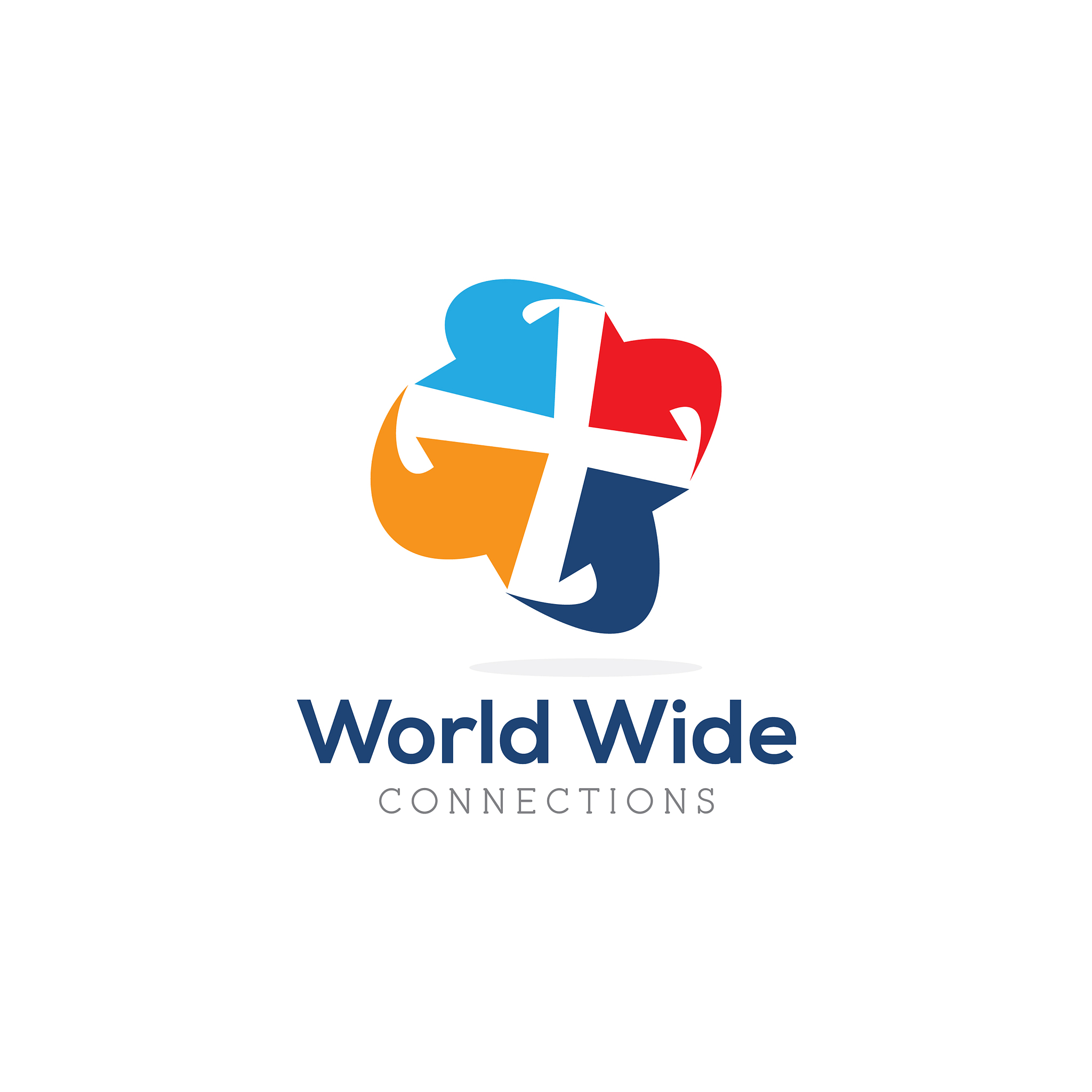 global connection logo design