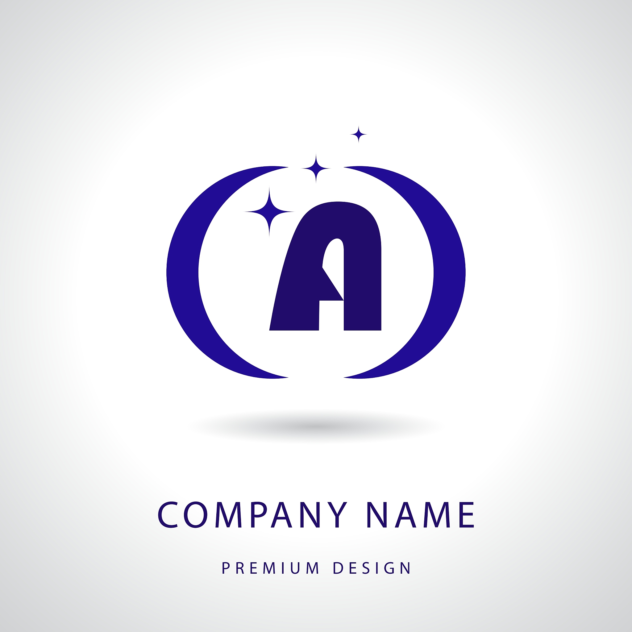 letter a logo icon design template elements
