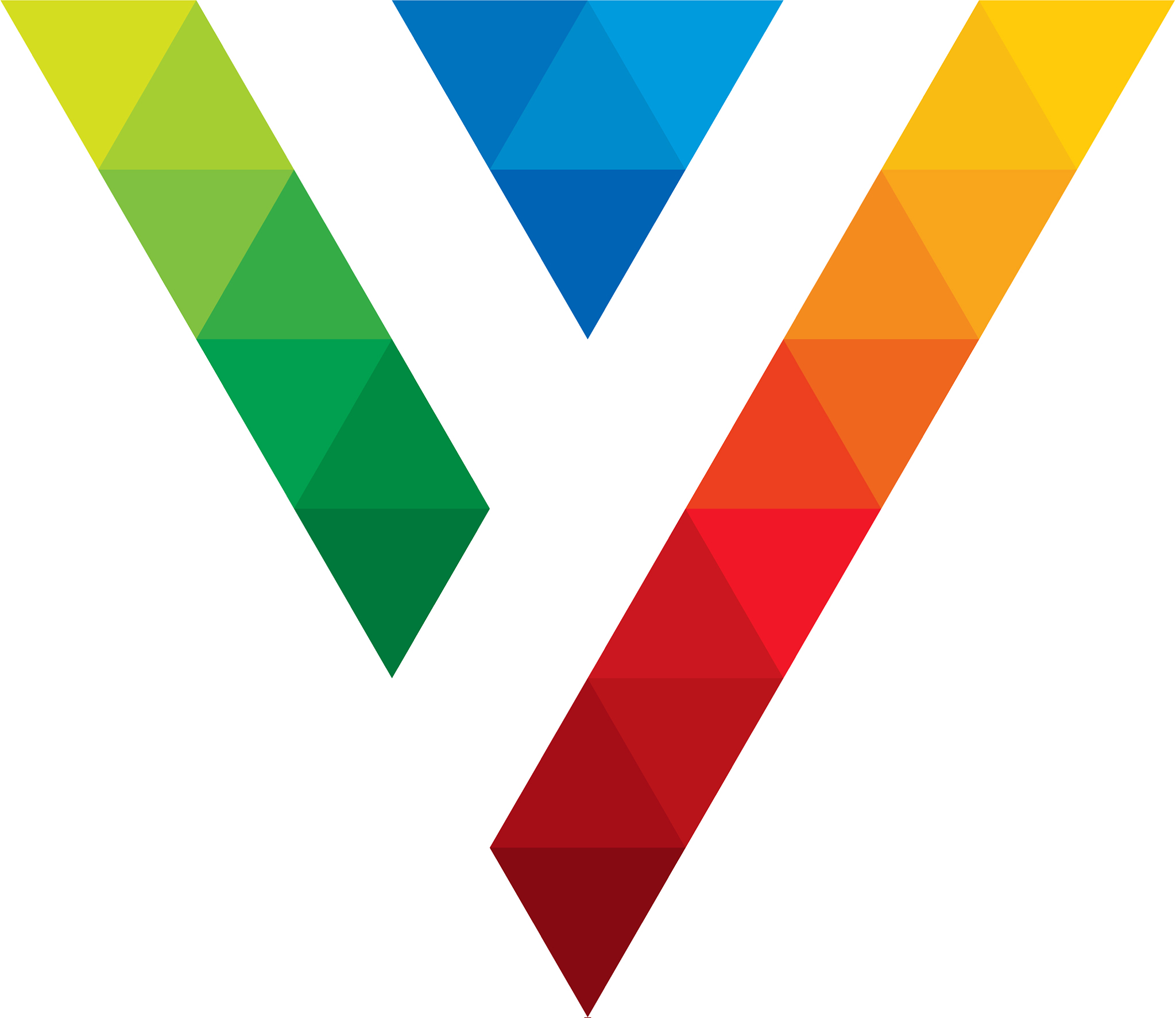 color letter y logo icon design