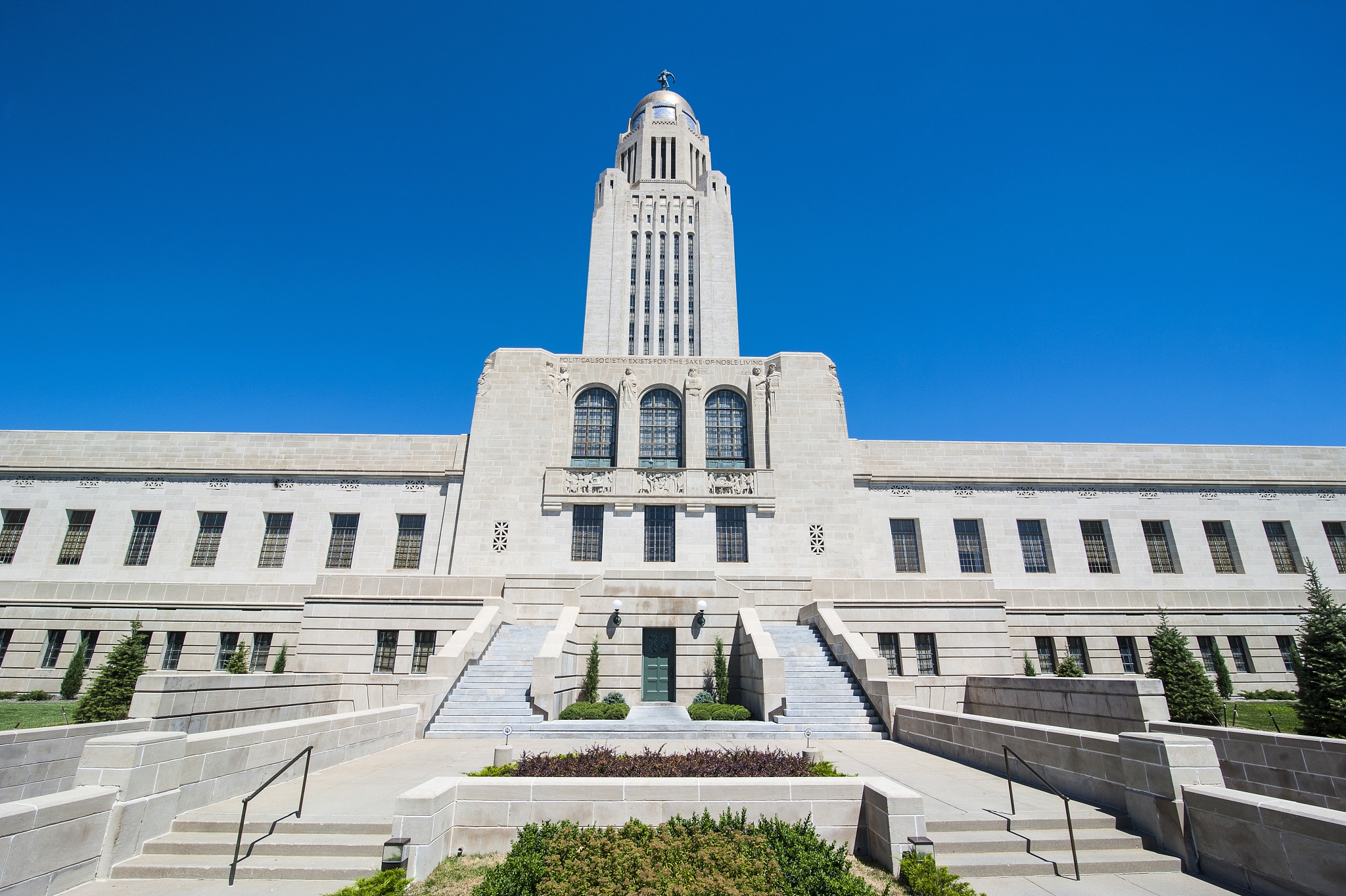 nebraska state capitol, lincoln, nebraska, united states of amer