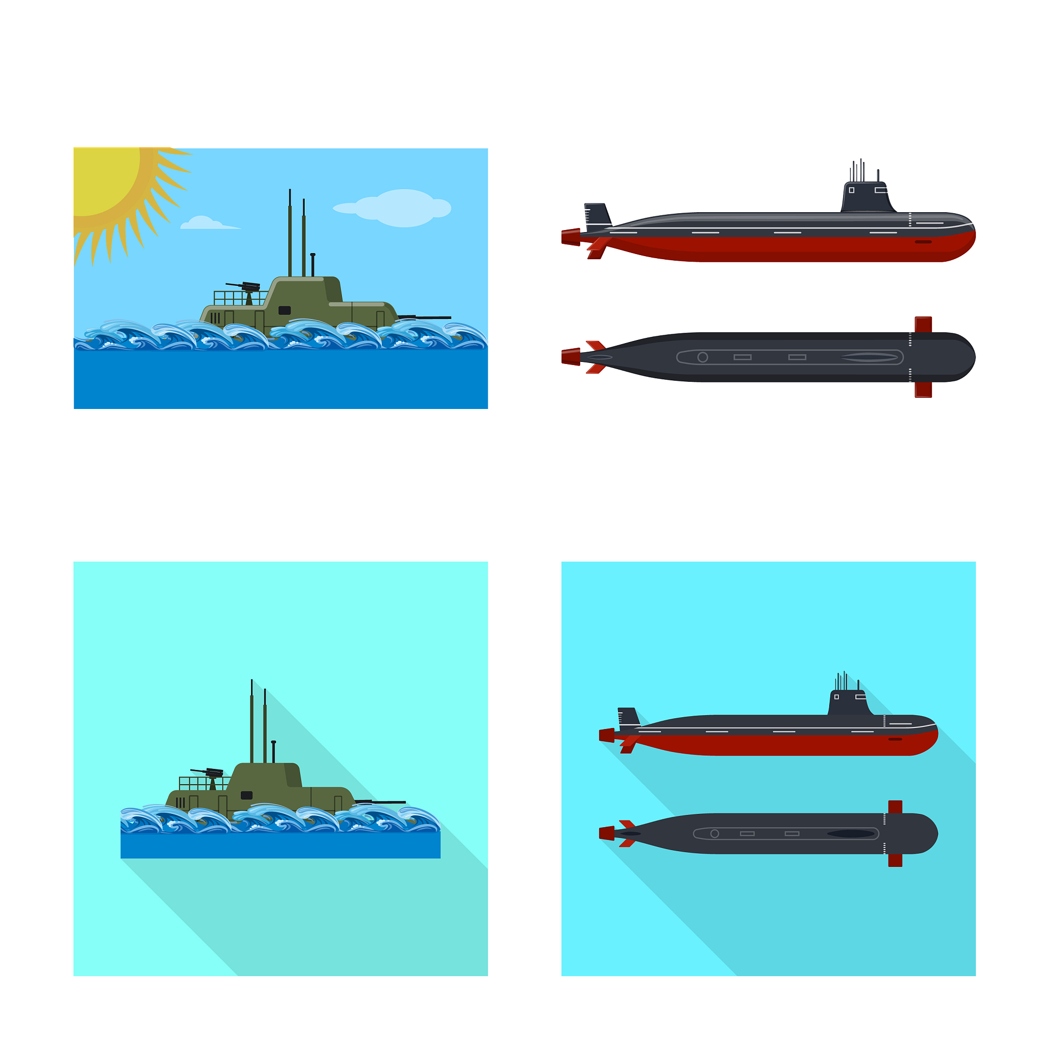isolated object war and ship sign set war