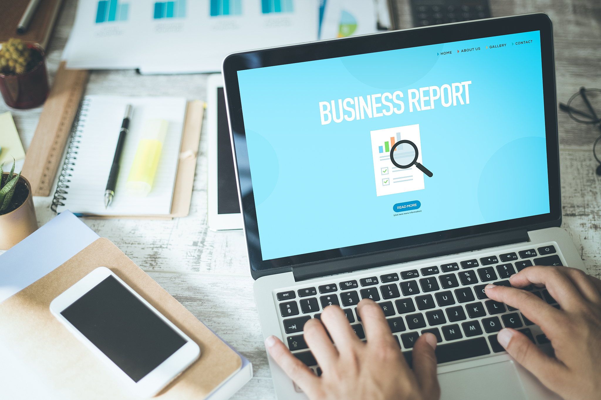 business report concept