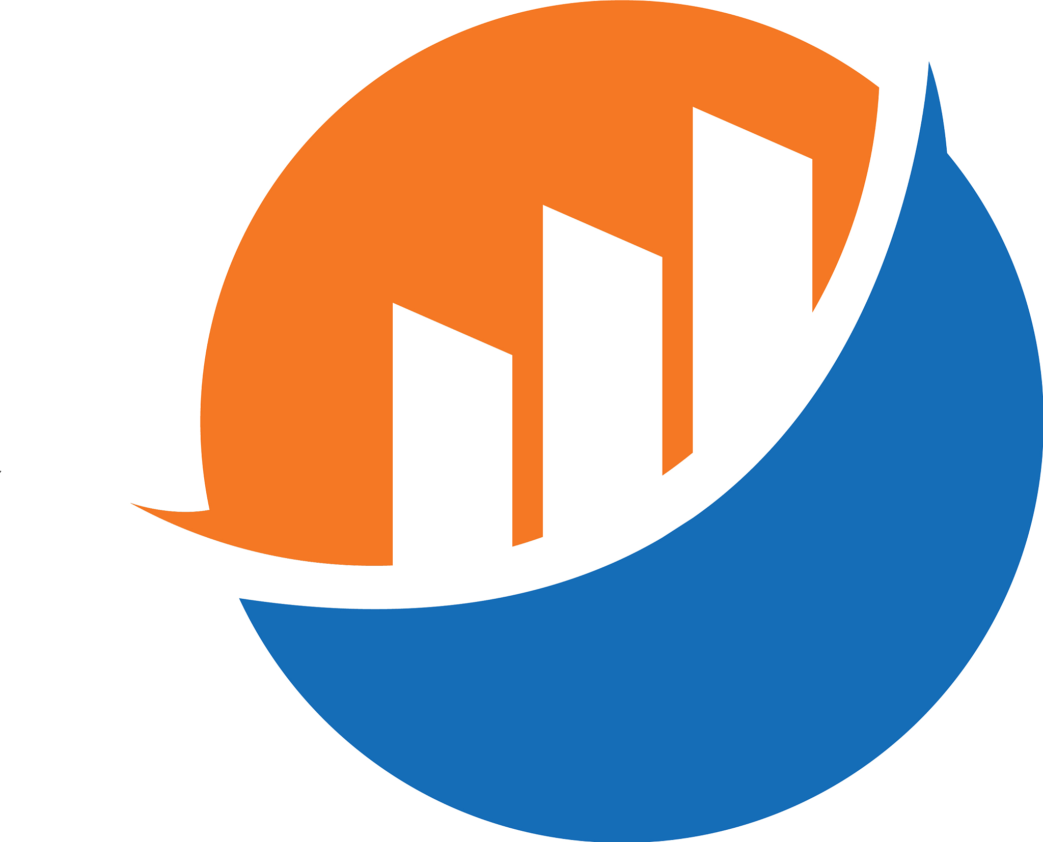 modern rising bar business consulting logo icon