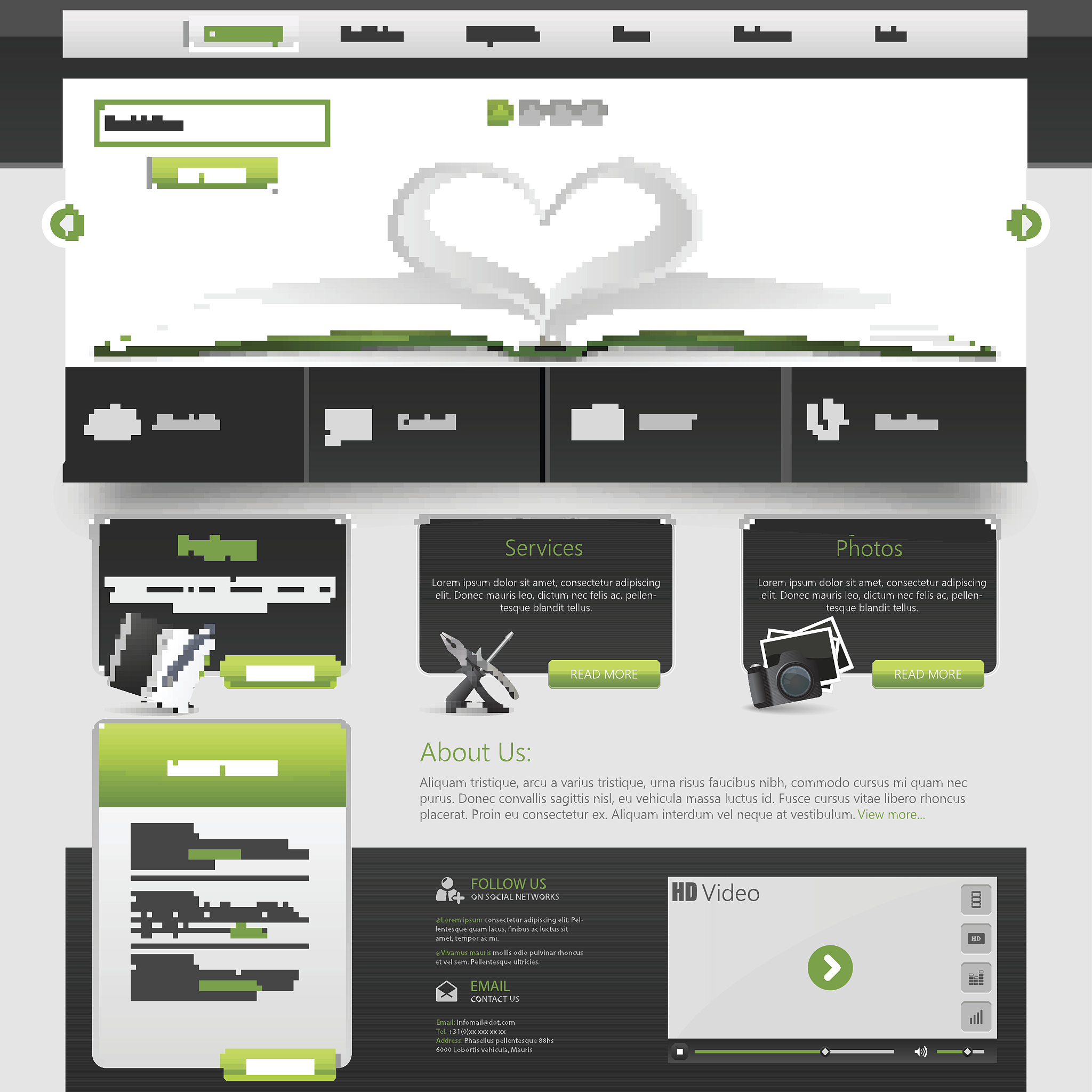 template for website