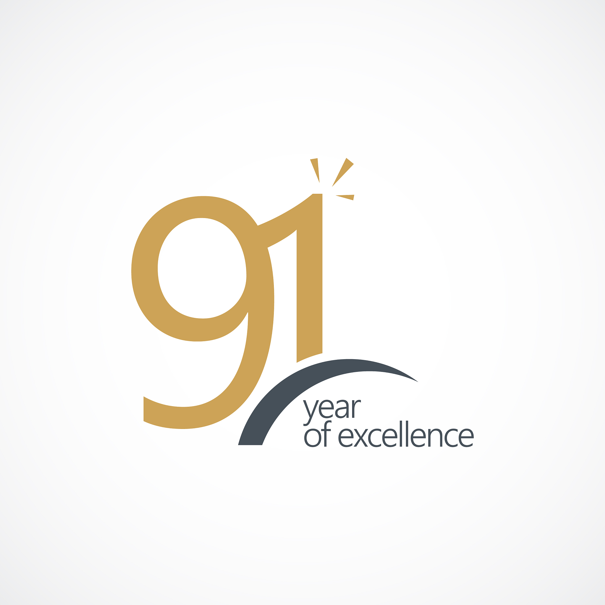 91 year excellence template design