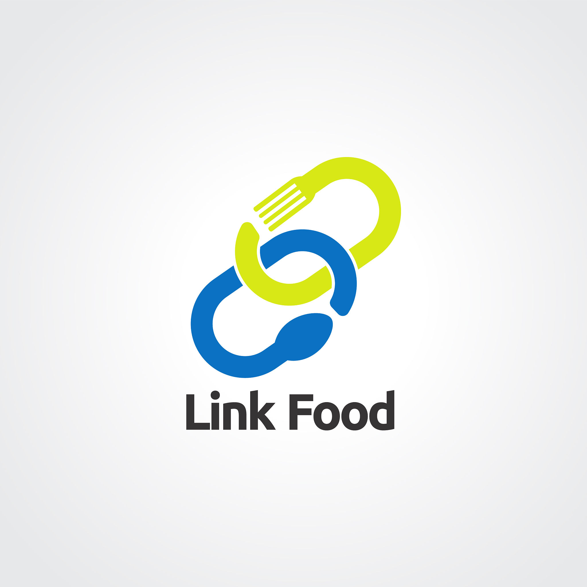 link food logo iconelement and template
