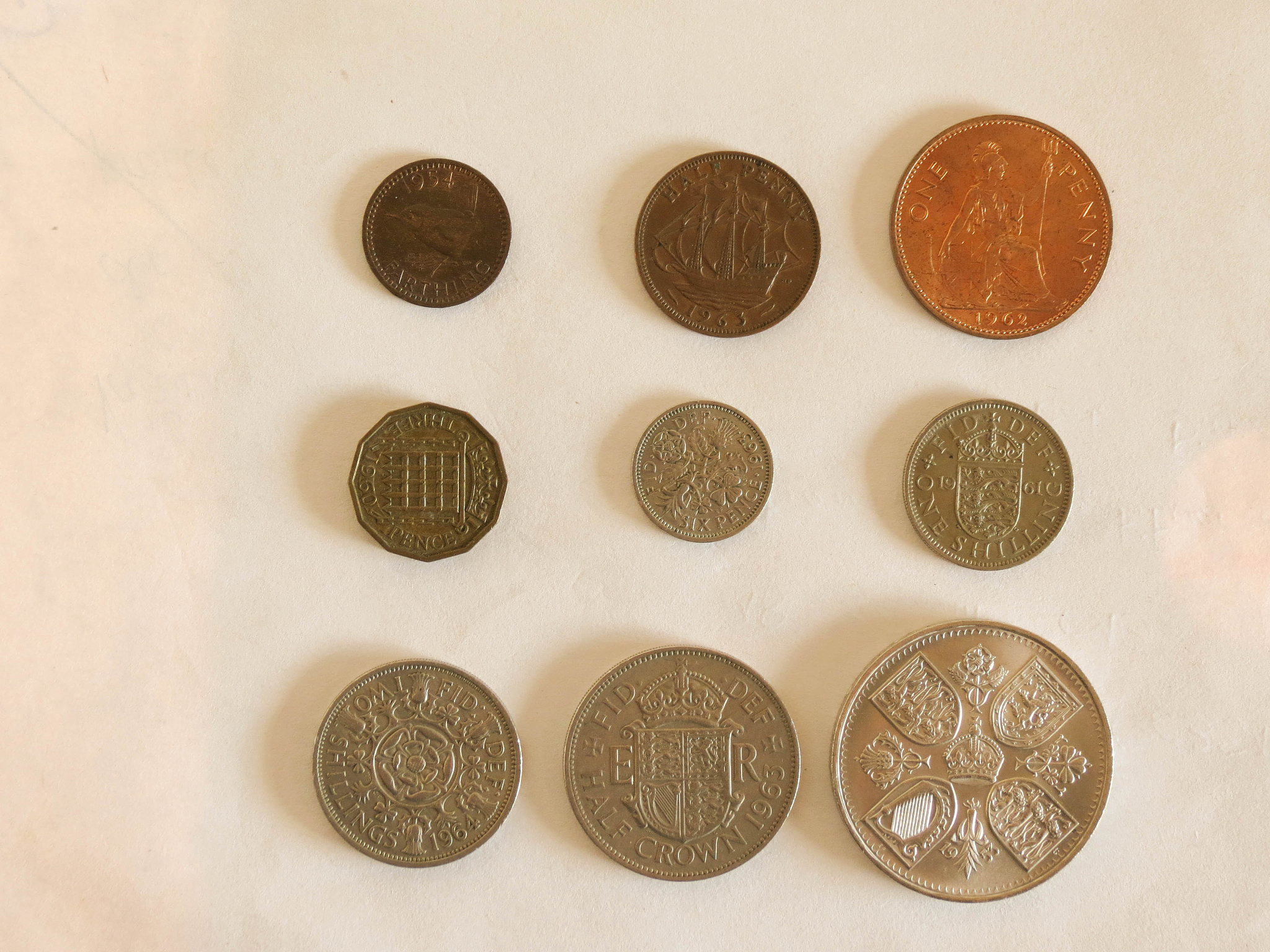 pre-decimal gbp coins