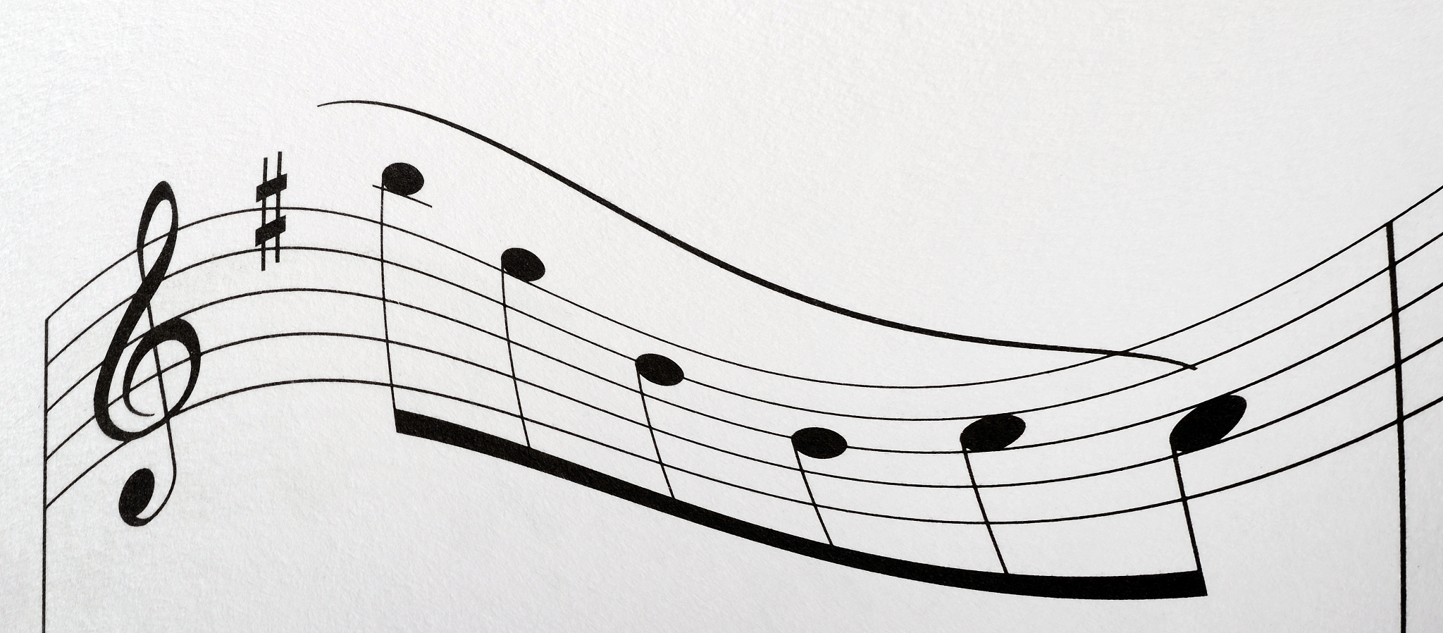 music notes score background