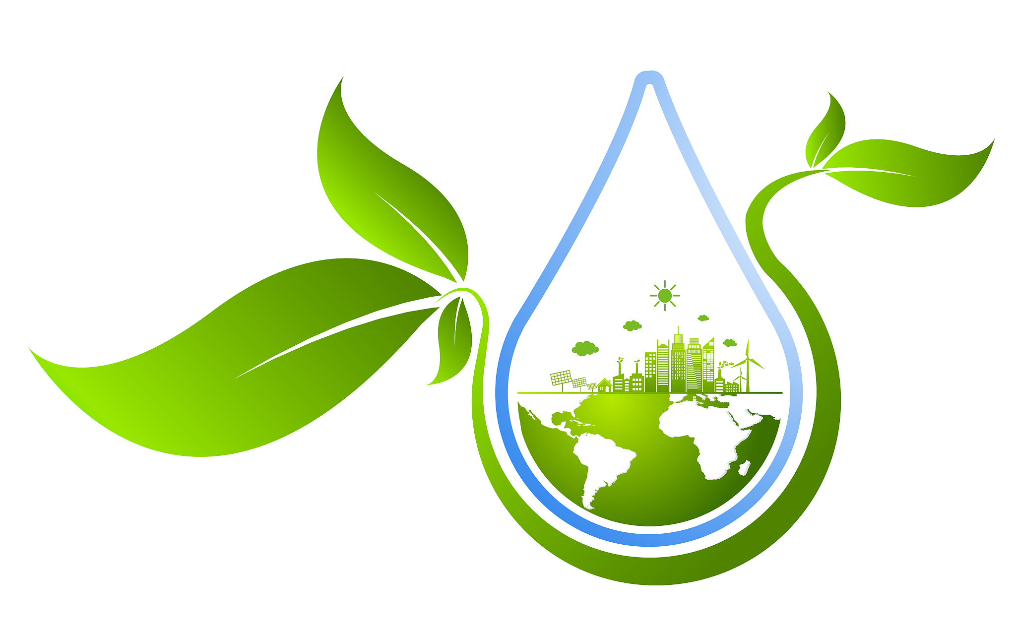 world water day save nature concept stock vector