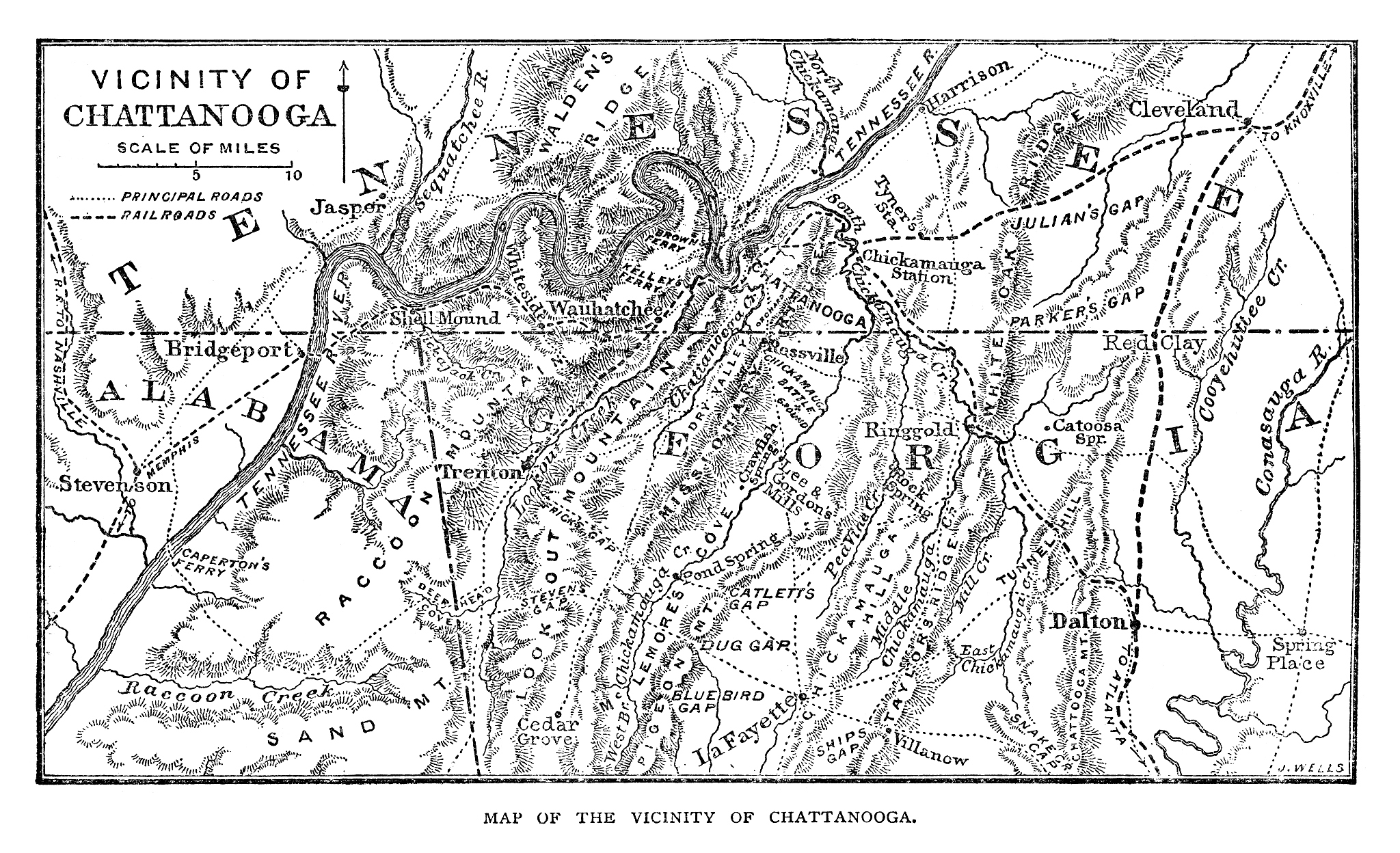 chattanooga map