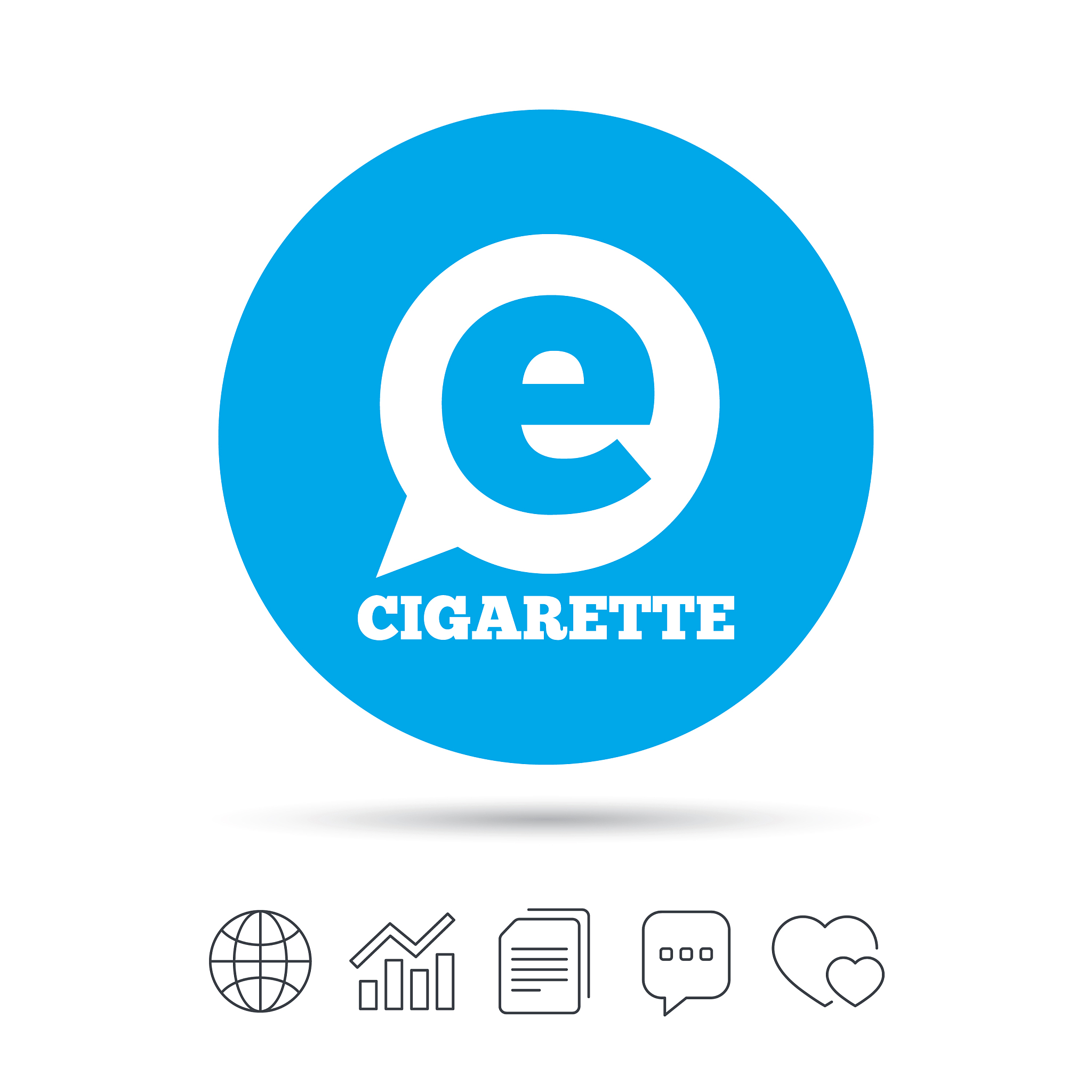 smoking sign icon e-cigarette symbol