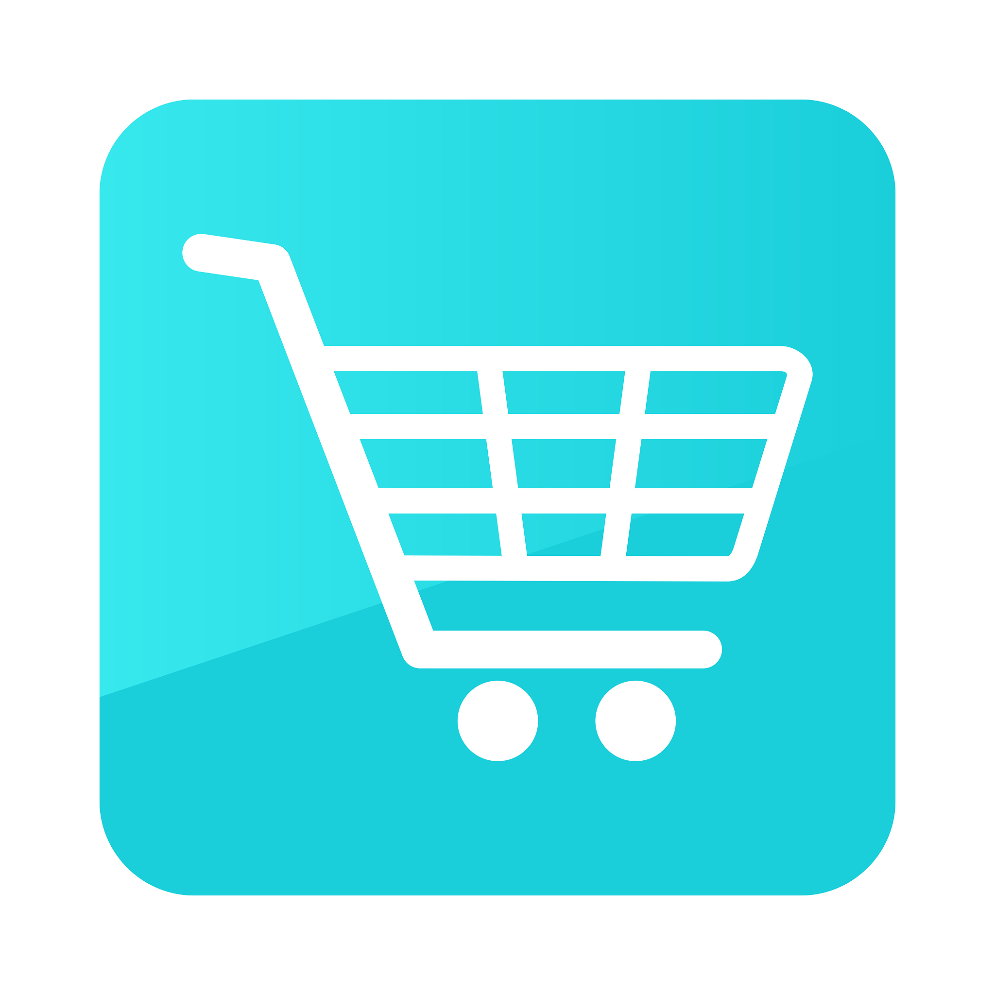 shopping mall cart isolated vector icon