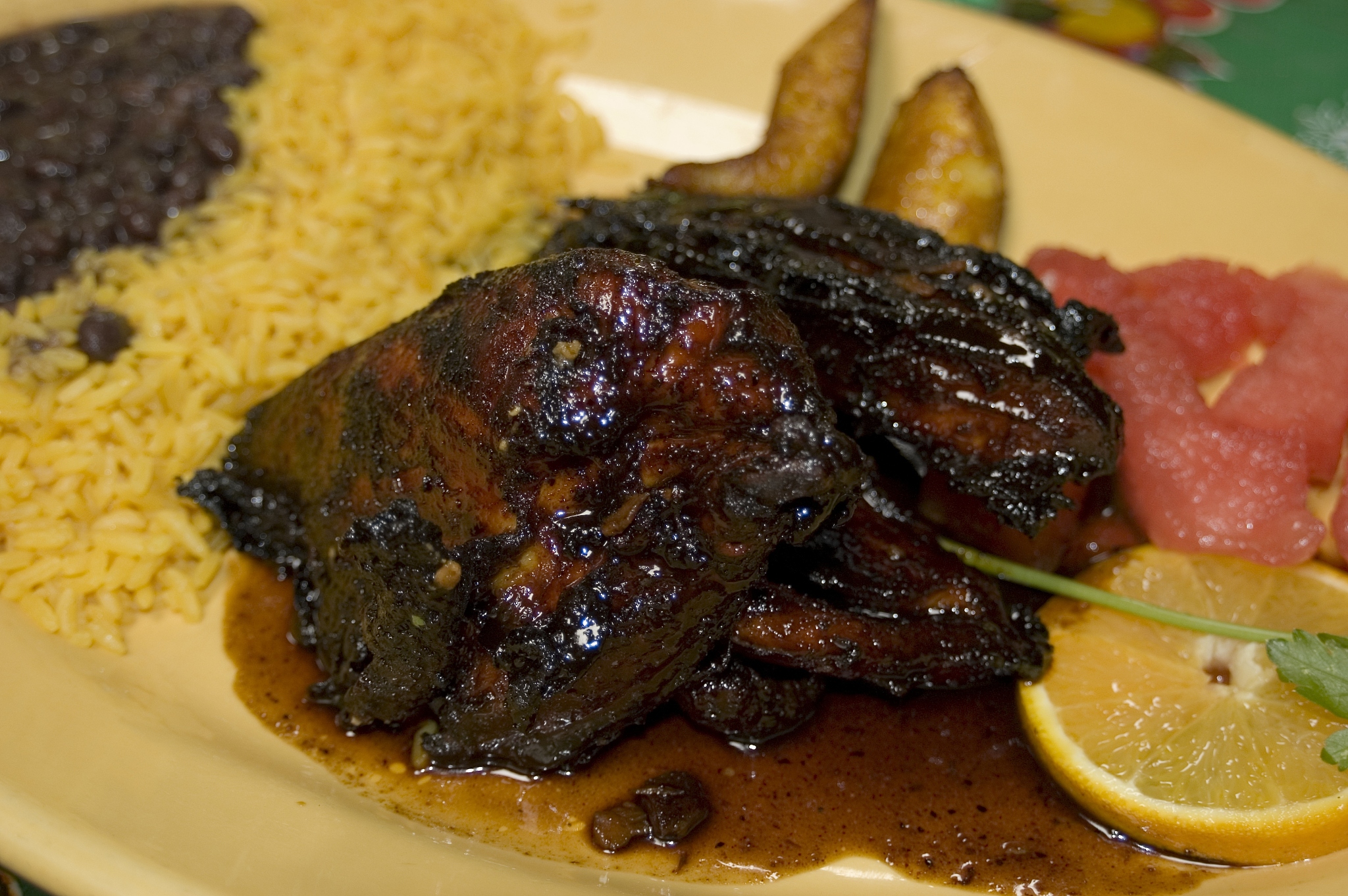 close-up of food in a plate