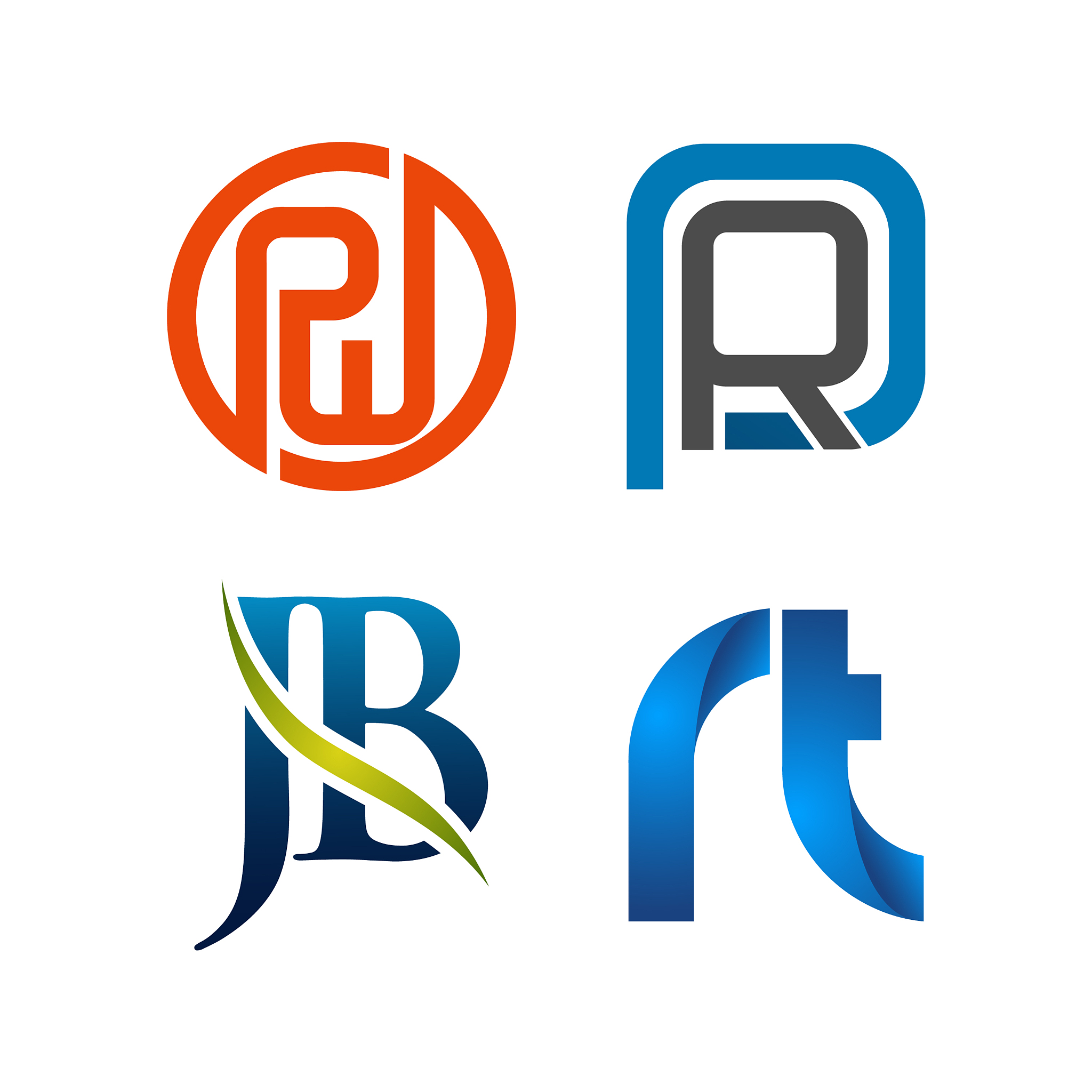 set symbol for business logo design template
