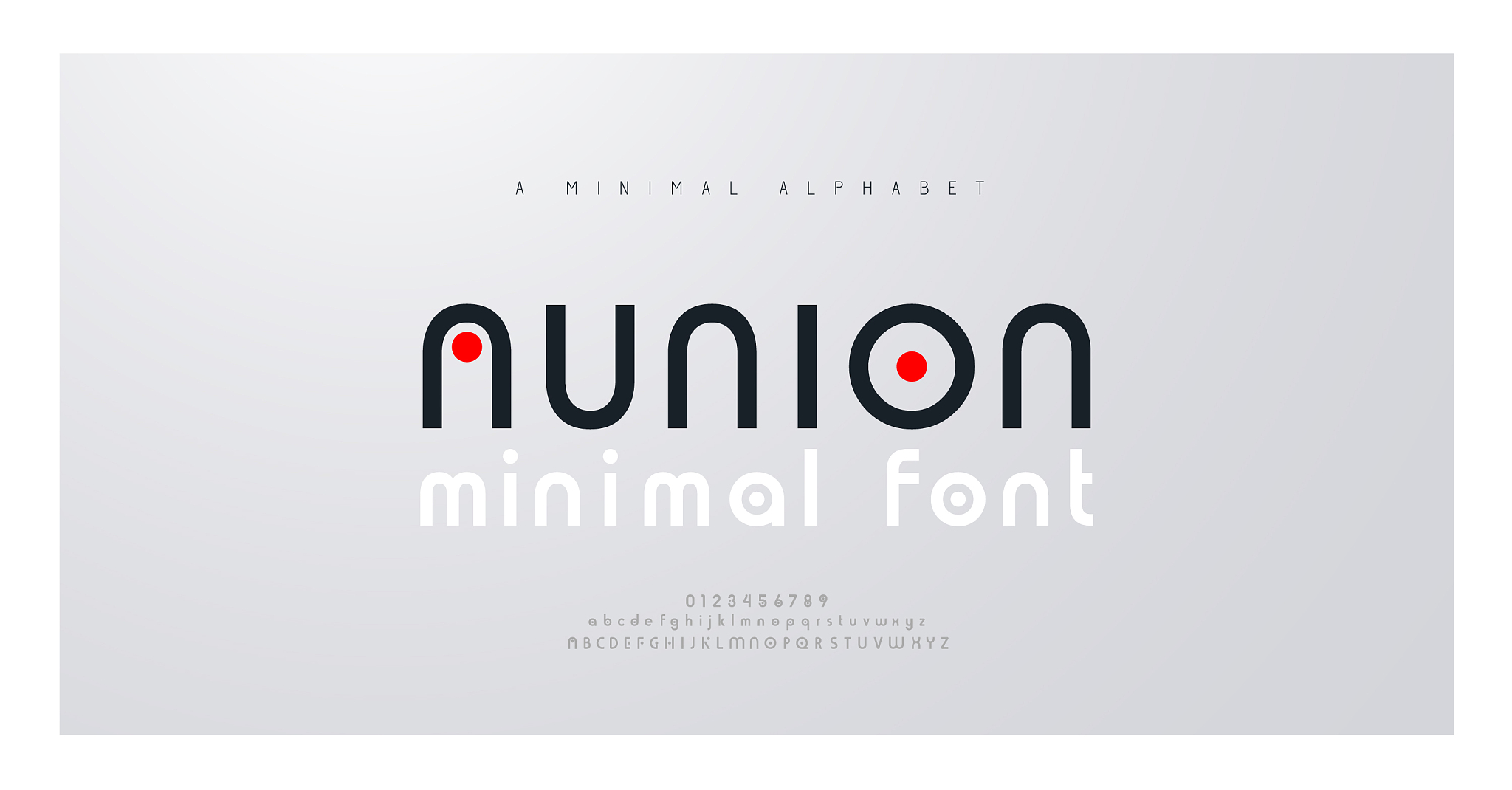 minimal font creative modern alphabet typography