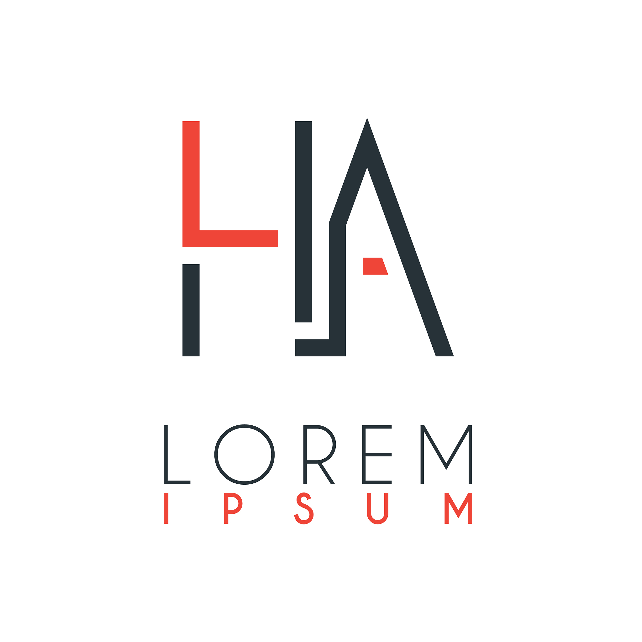 the logo between letter h and letter a or ha