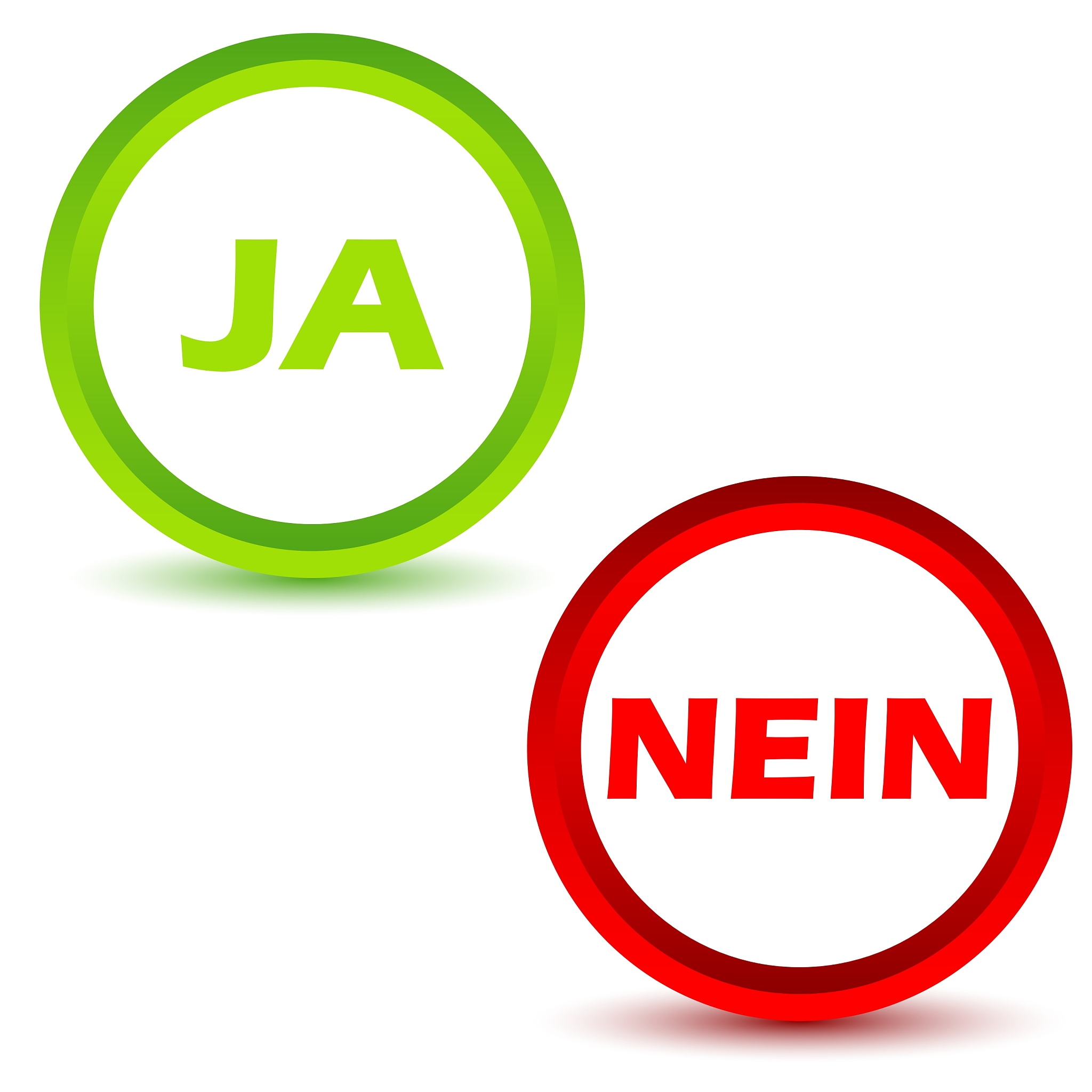 yes no icons set