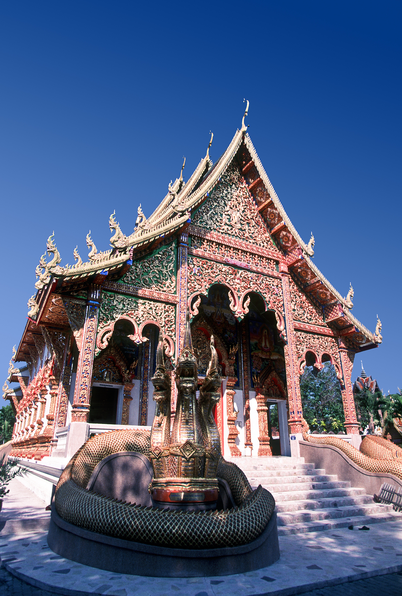 thailand, chiang rai, buddhist temple.