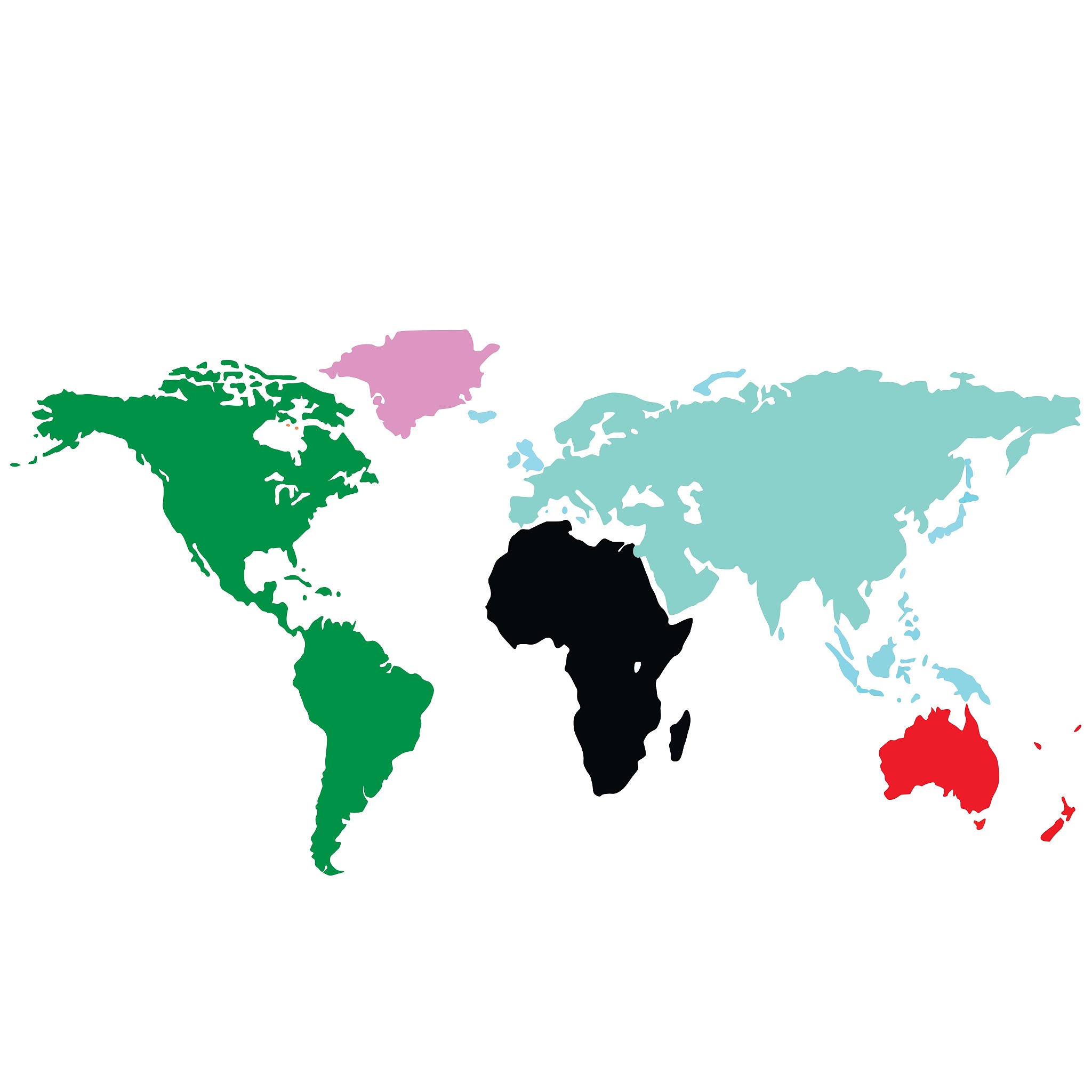 the color map of the world