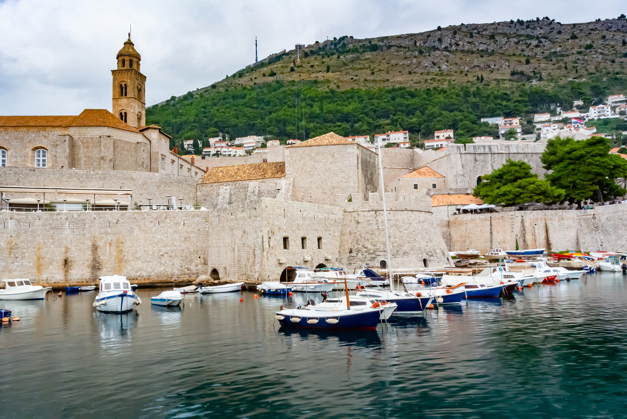 view of the old town of dubrovnik in croatia