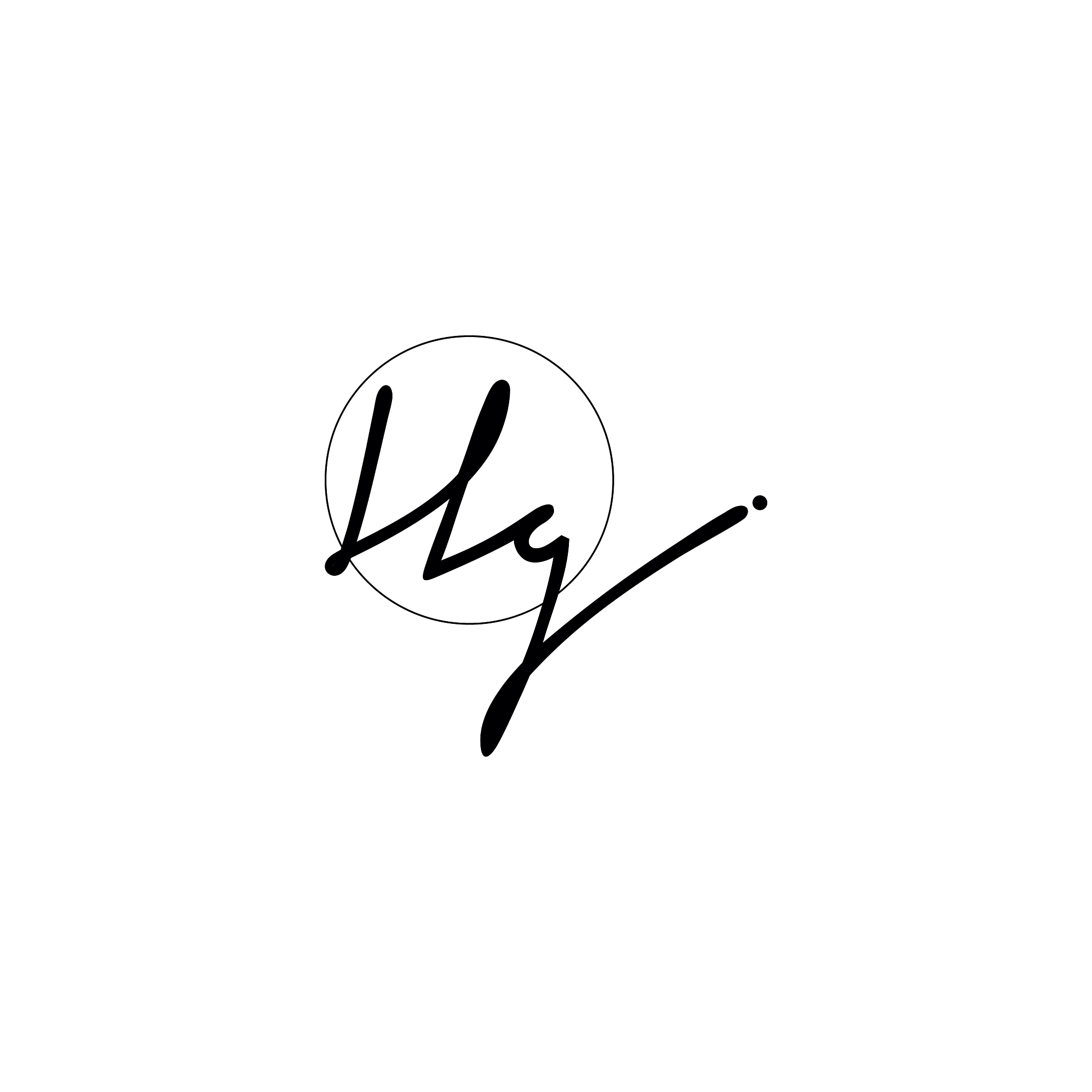 hg initial handwriting logo design