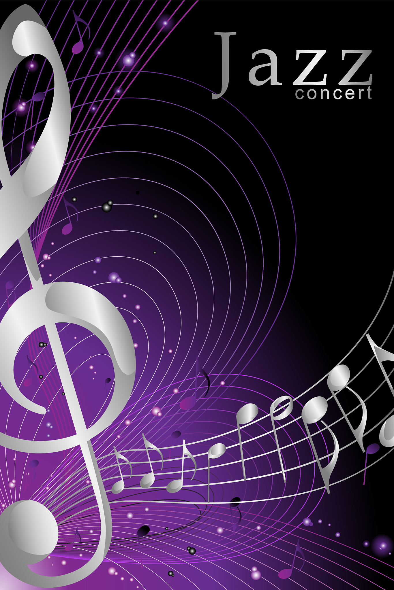 banner or poster for jazz music concert