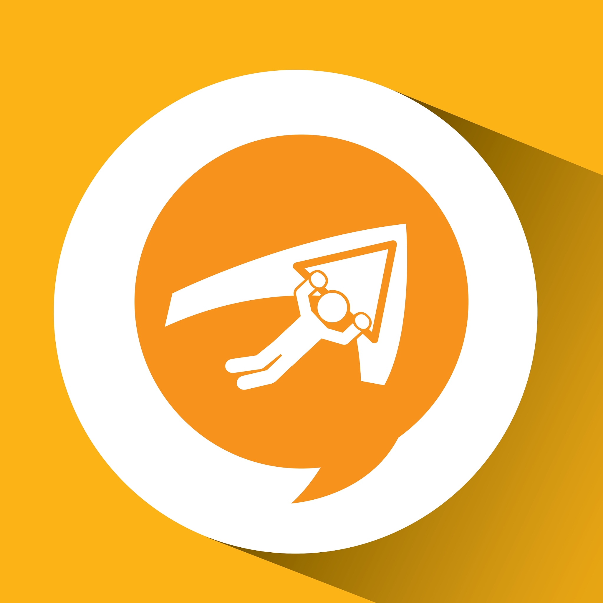 silhouette thinking icon