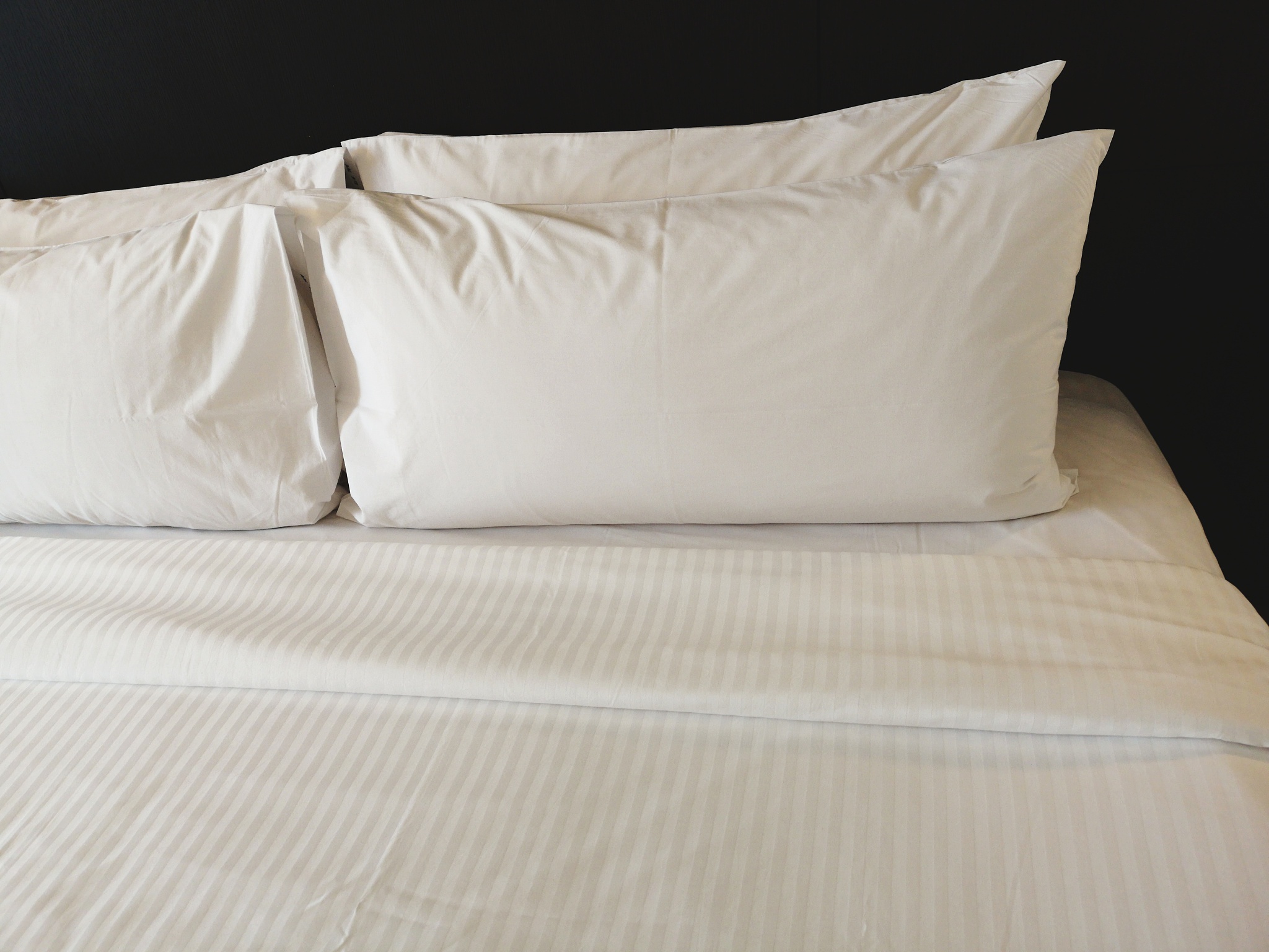 close-up of empty bed