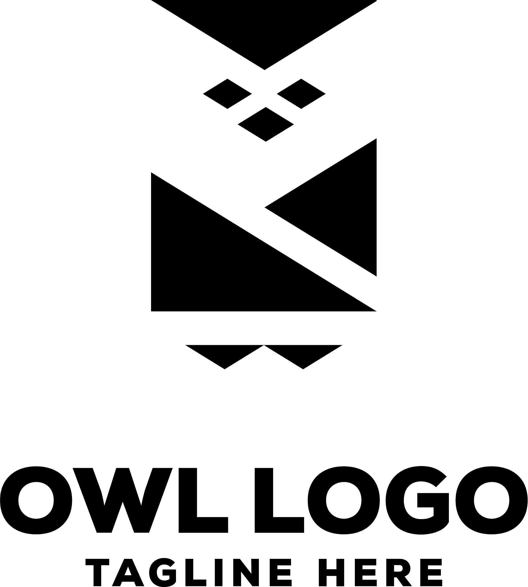 owl logo design template