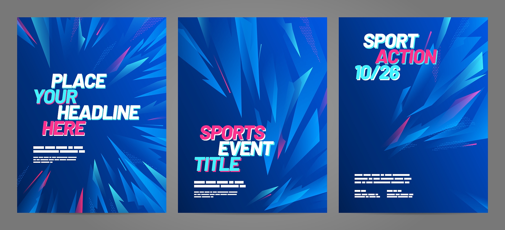 layout poster template design for sport event.