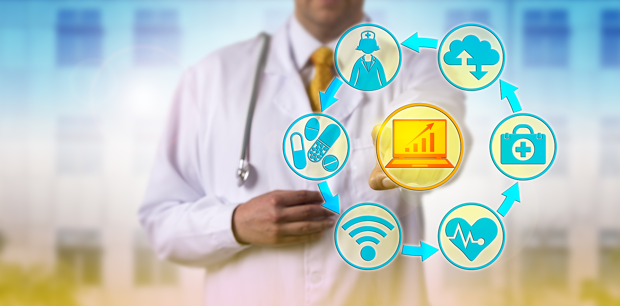 doctor combining it and healthcare applications