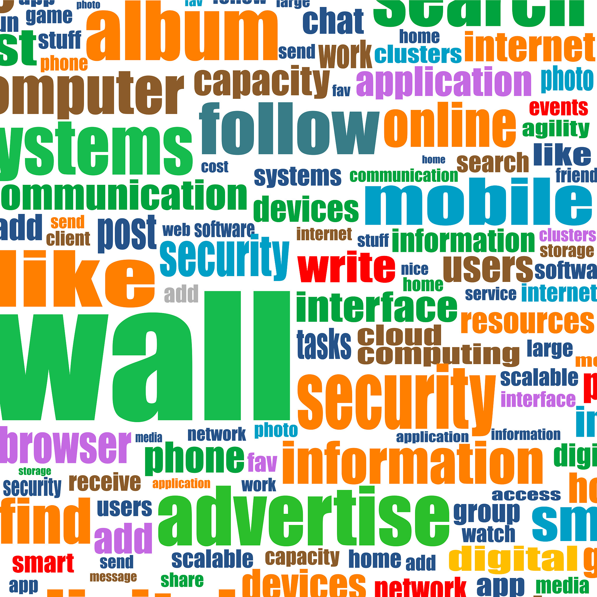 social media concept abstract background