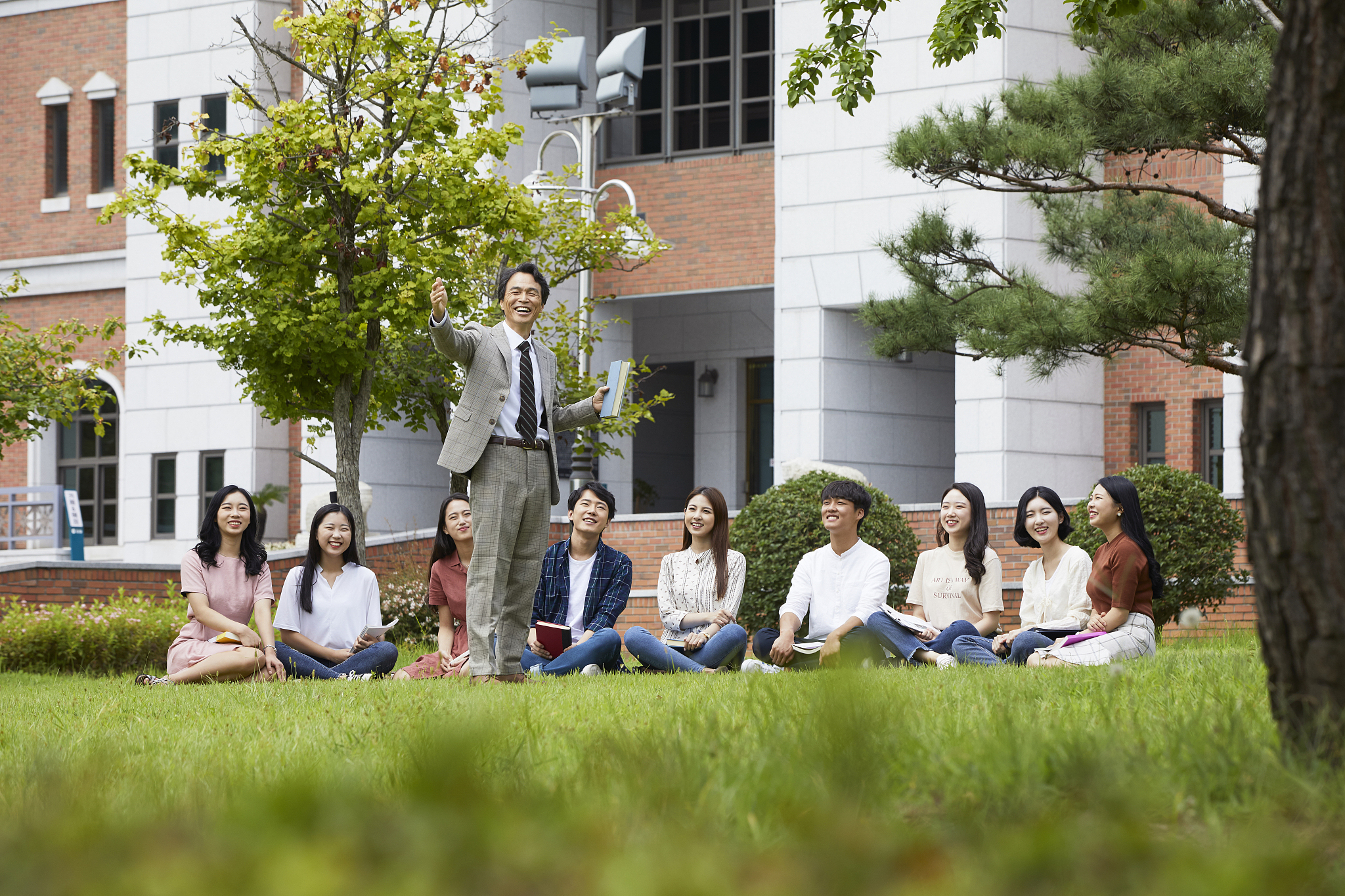 professor,student  man at university>