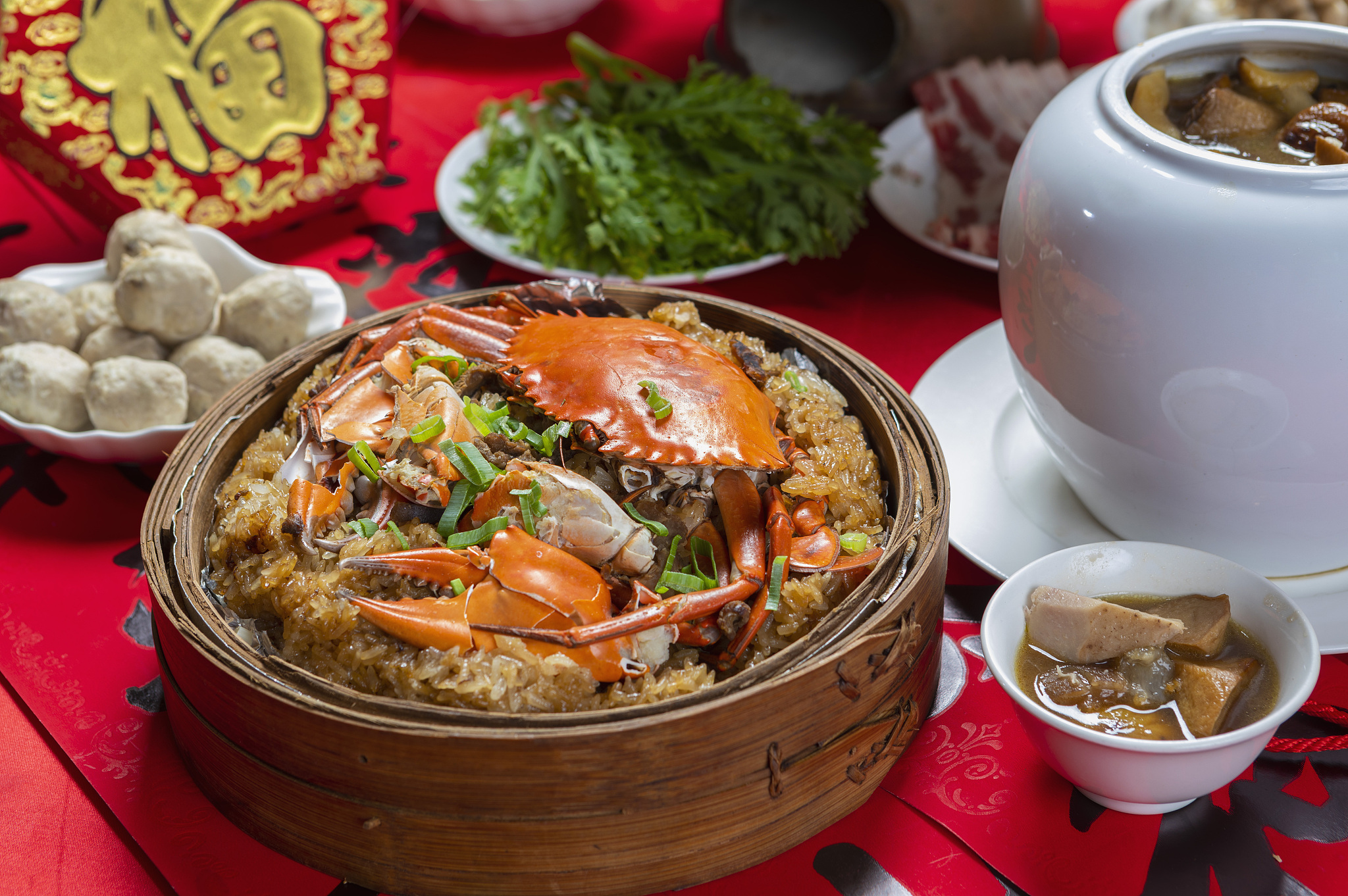 美食珍馔红蟳米糕