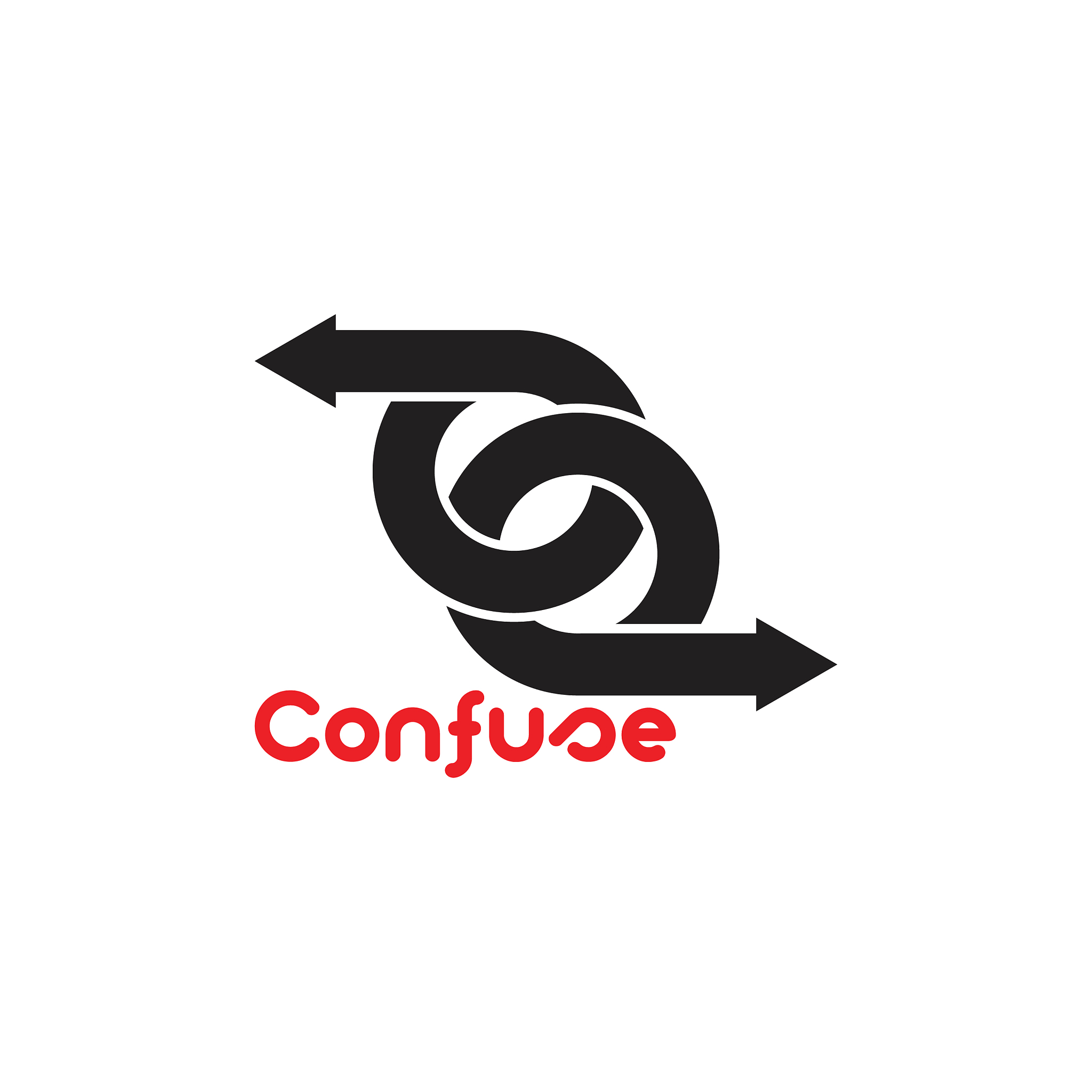 linked street road overlapping design logo
