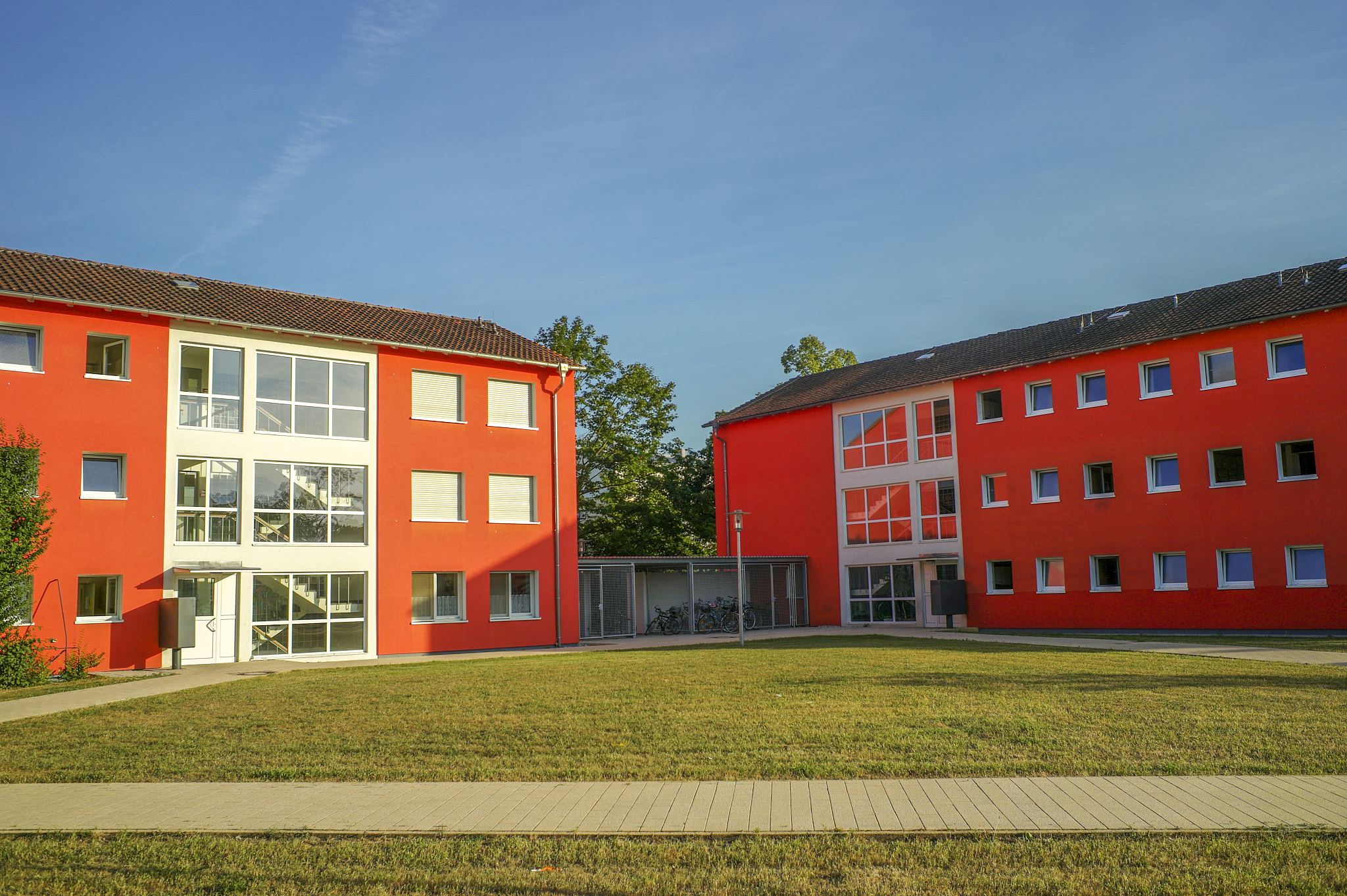 traditional government school building at germersheim germany