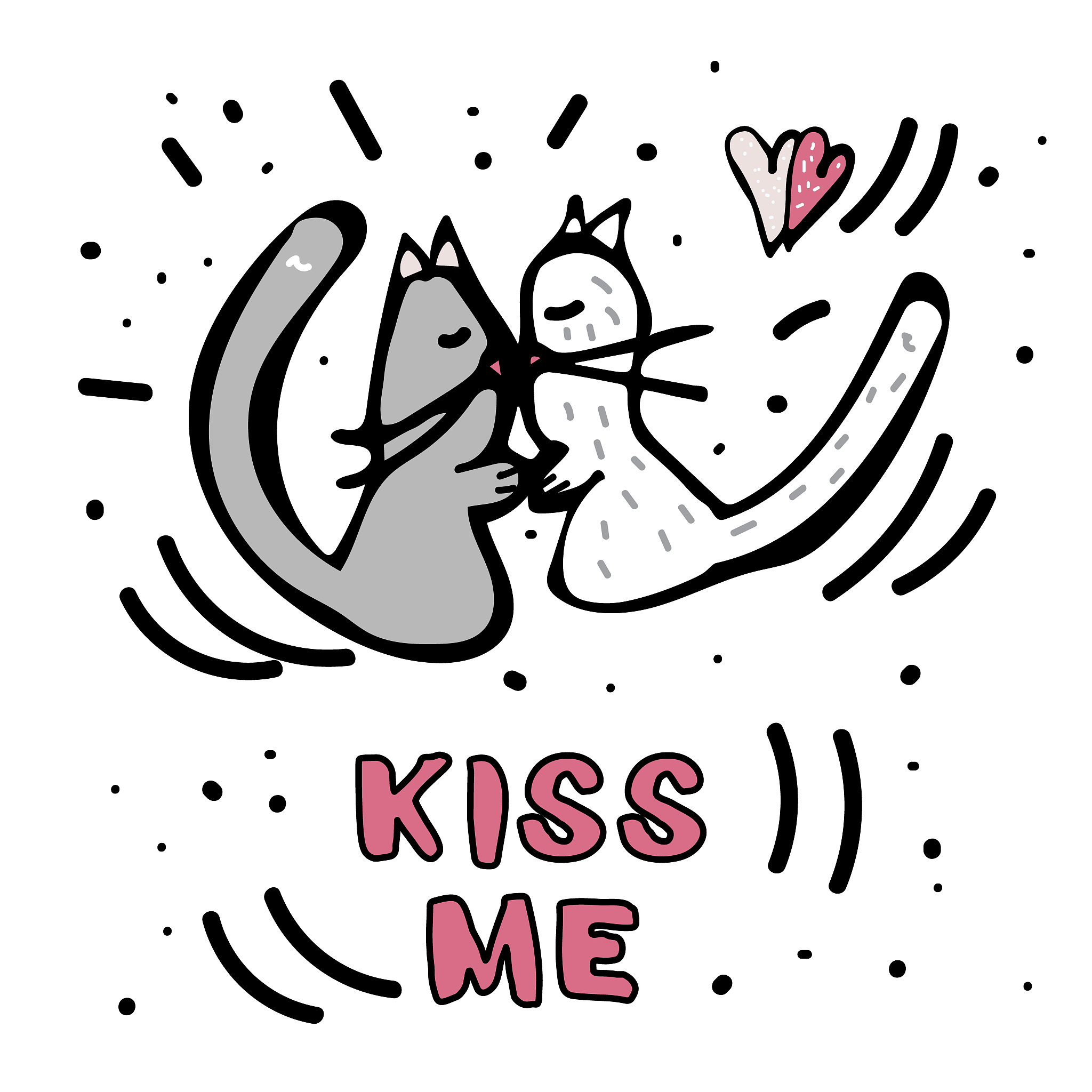 happy valentines day card. vector illustration.