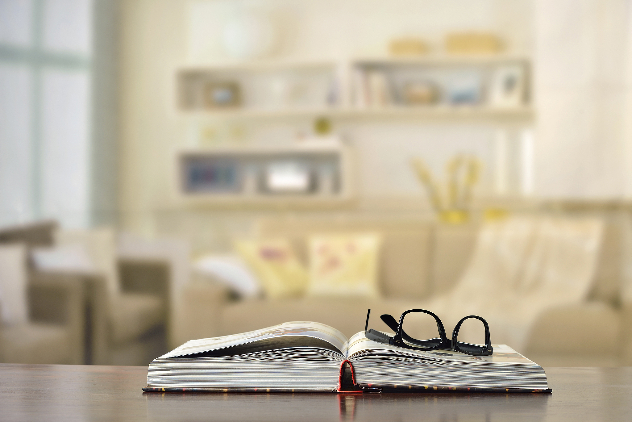 book on the table