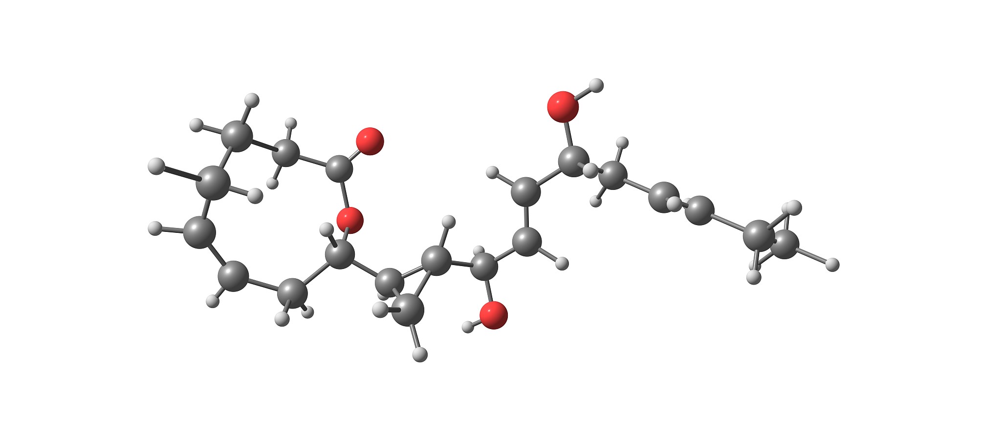 neohalicholactone molecular structure isolated on white backgrou