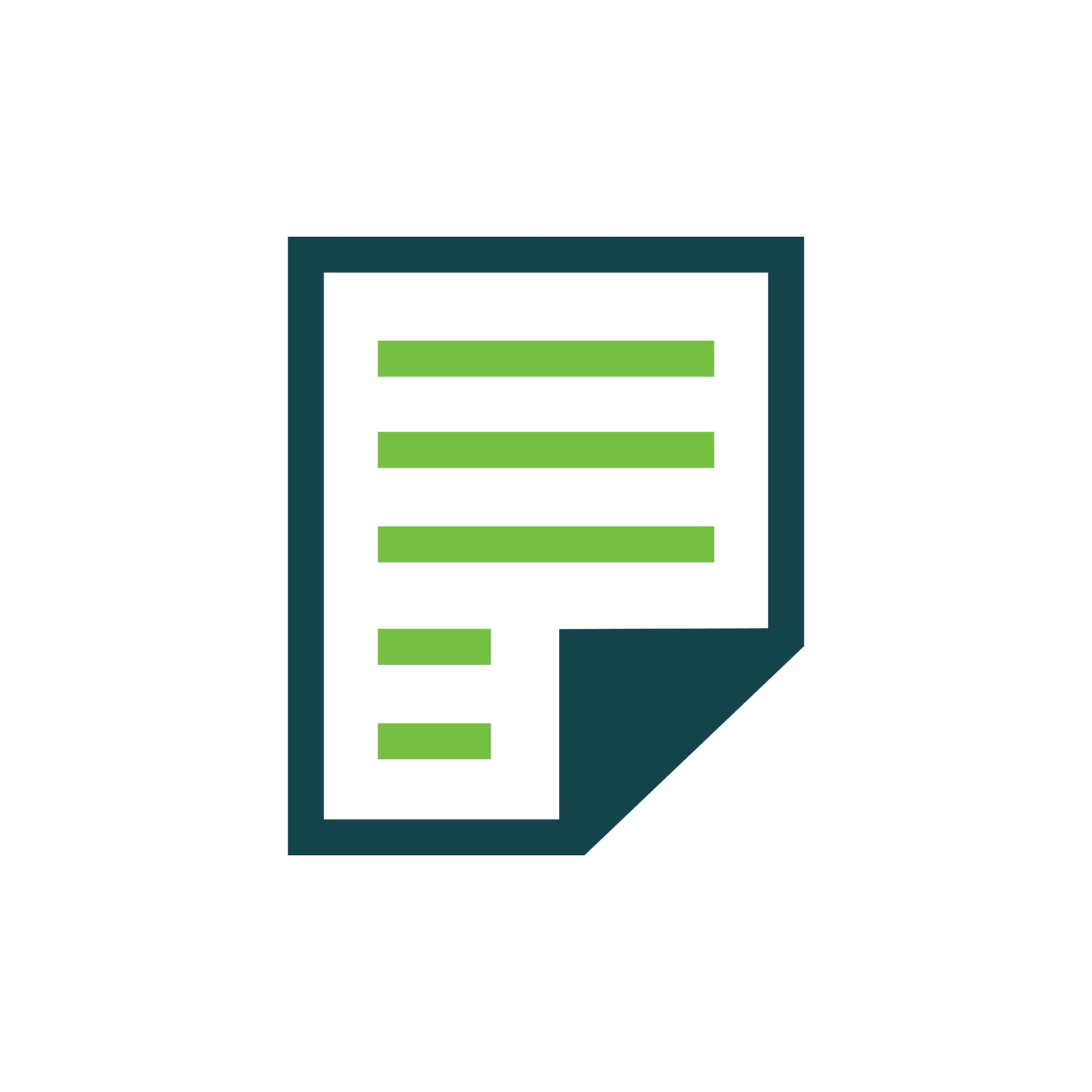 paper icon and logo  green, blue color