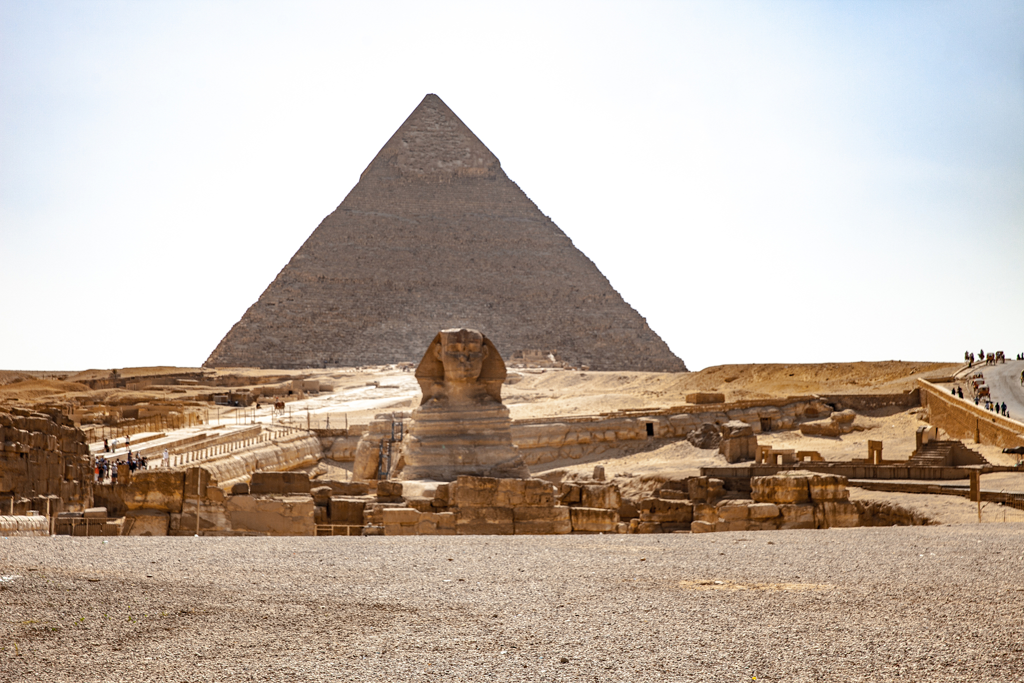 great sphinx and pyramids of giza