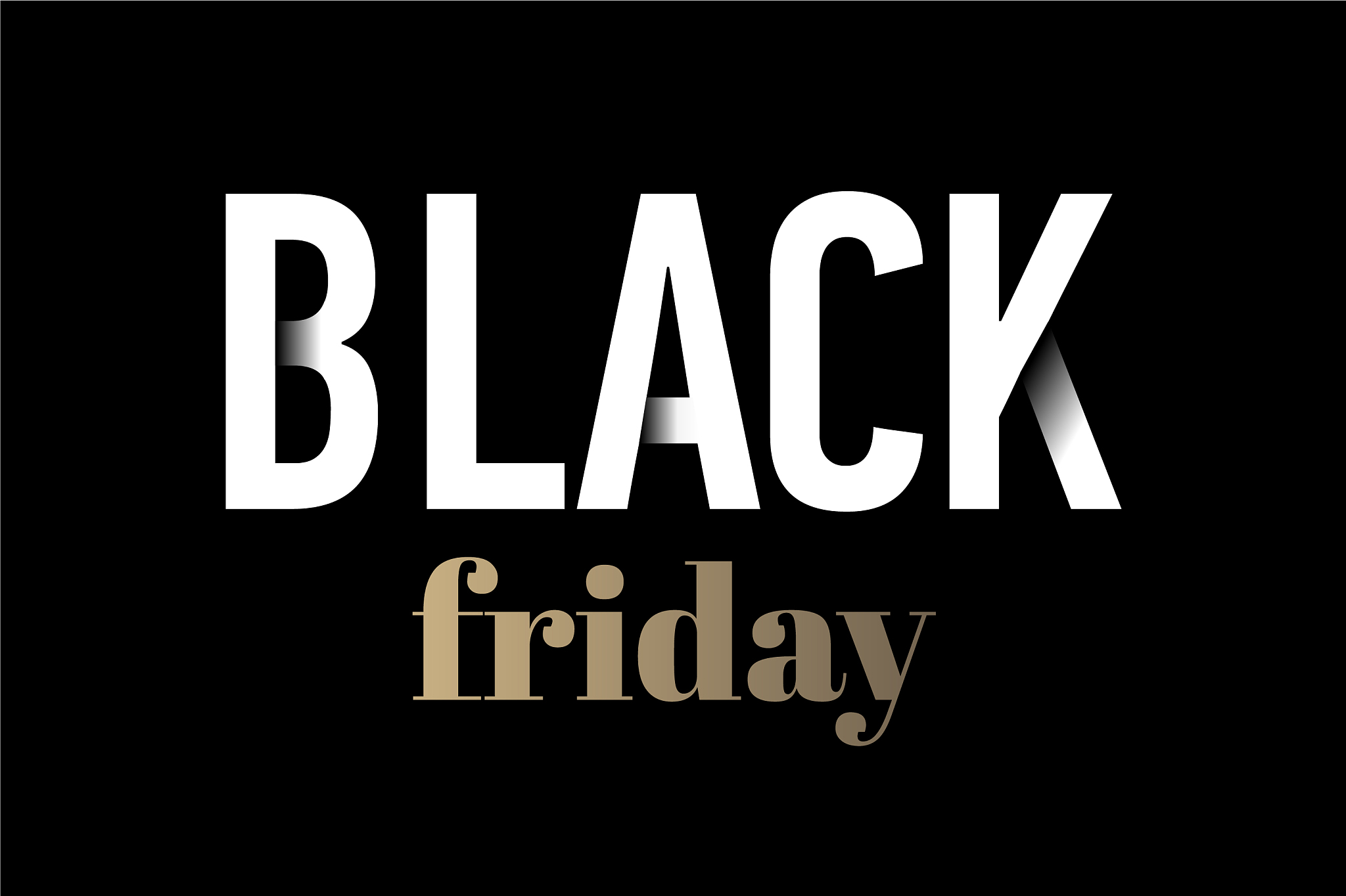black friday sale inscription design template