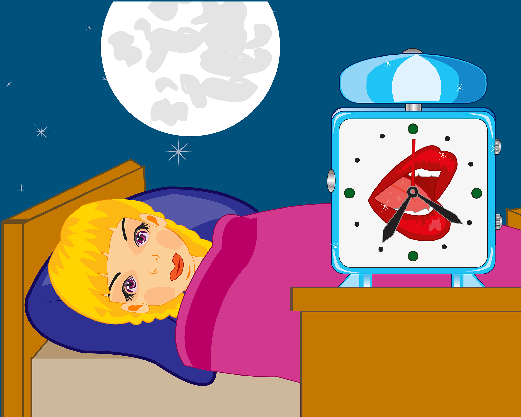 sleeping girl and watch