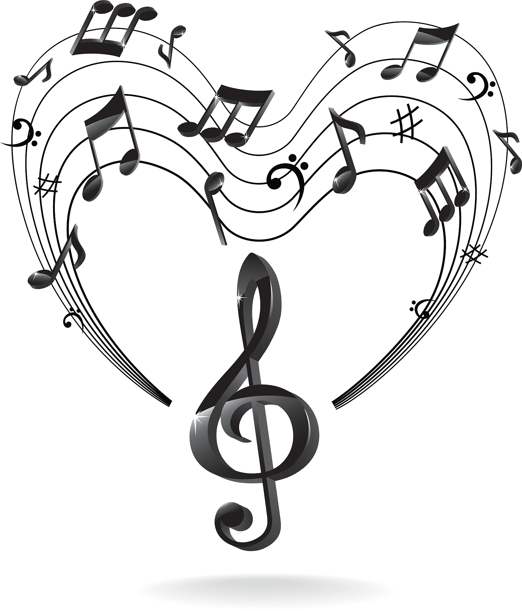 background with music note