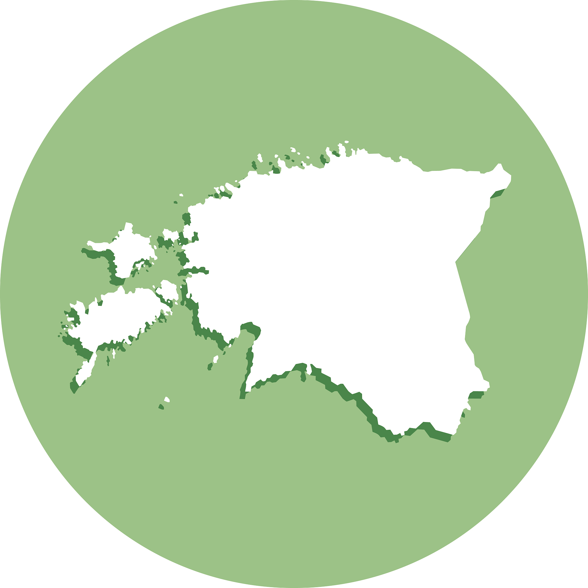 estonia round map icon