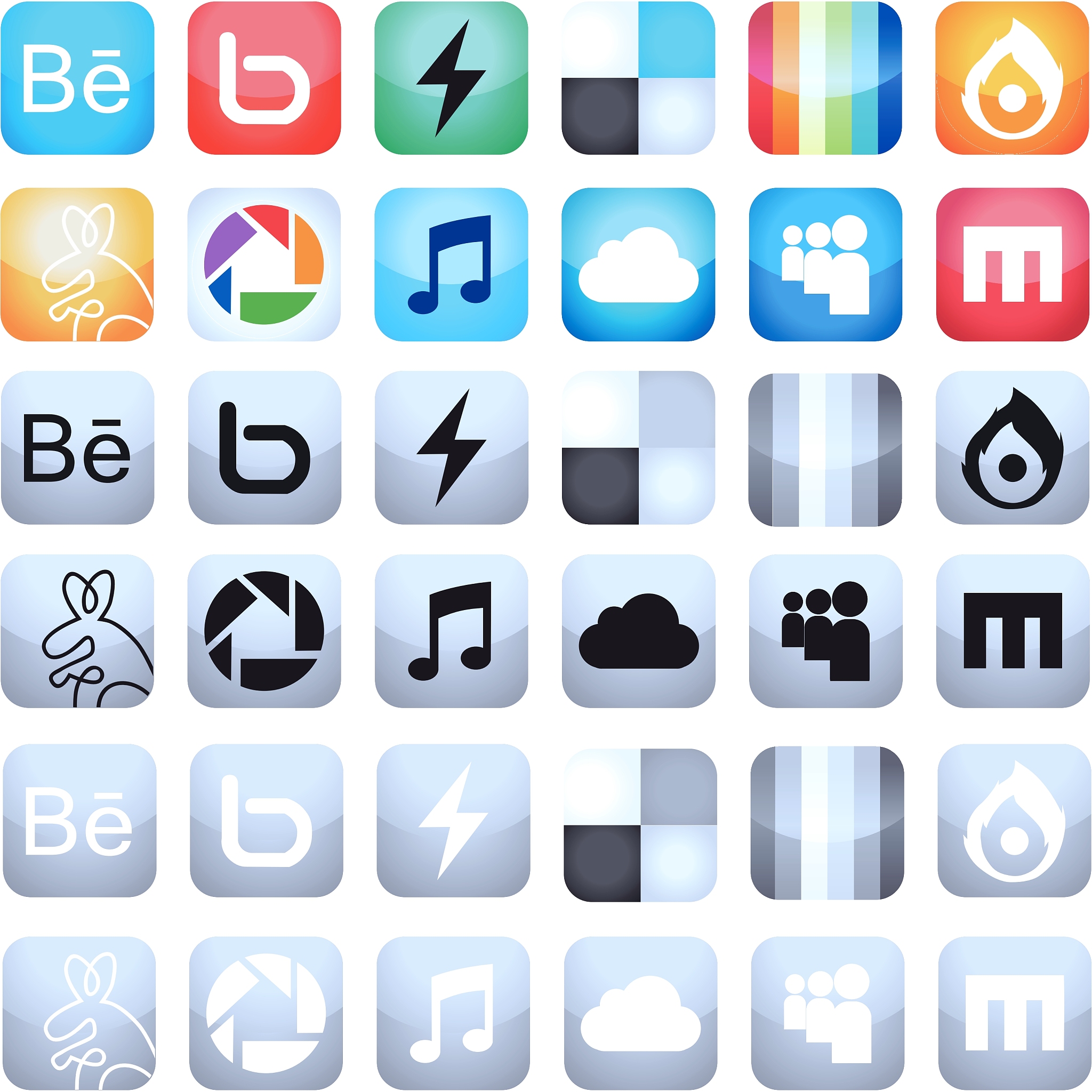 social media icons